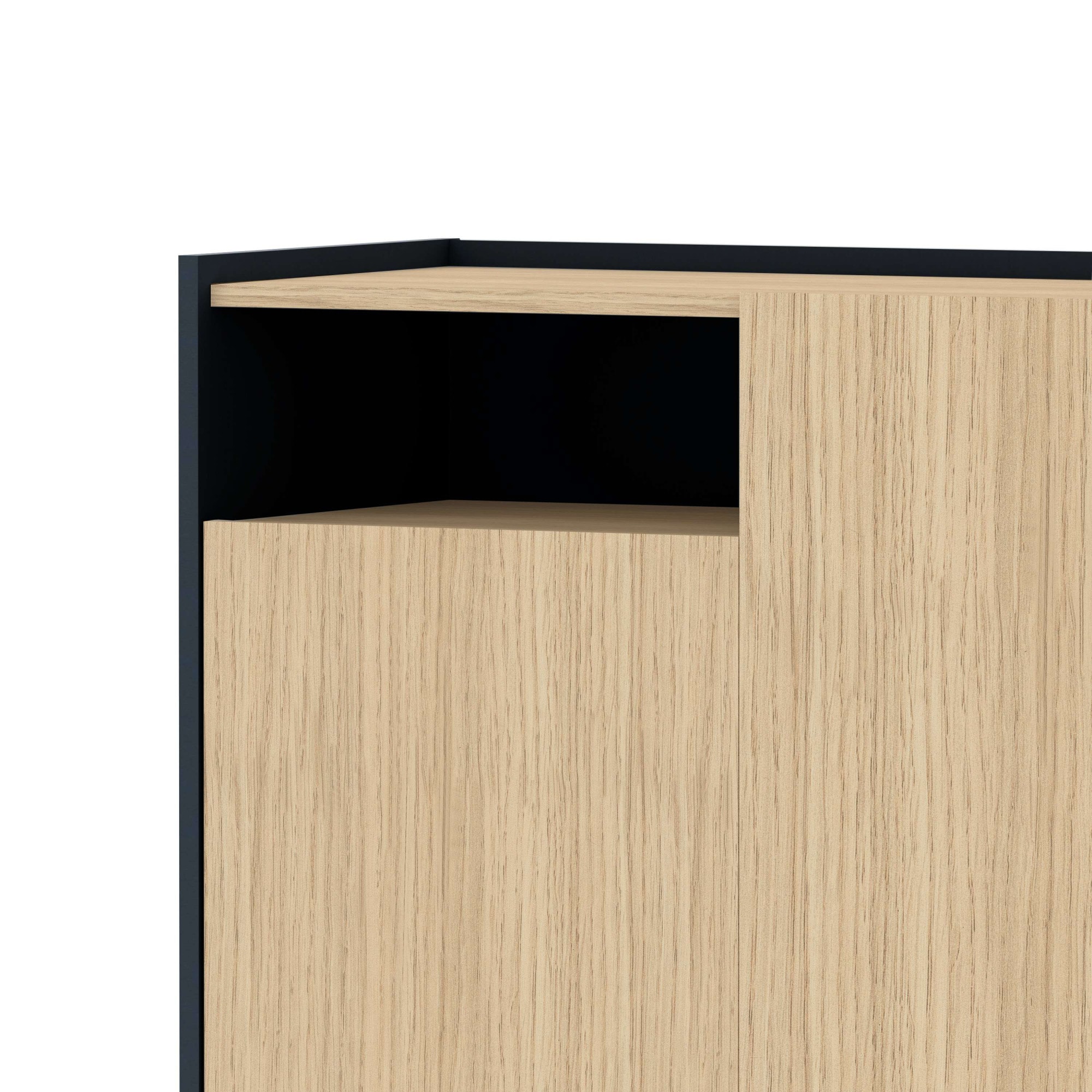 TemaHome Schuhschrank »Sienna flexibler Schrank, Mehrzweckschrank, Schuhkommode,«, 2 Türen, variable Böden, mit Metallfüsse