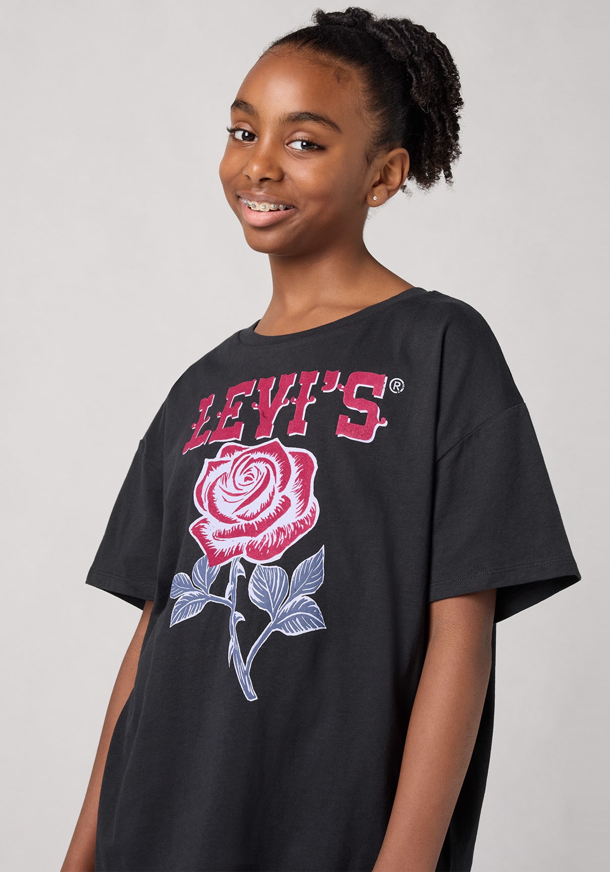 Levi's® Kids T-Shirt »LVG OVERSIZED WESTERN ROSES TEE«, mit großem Print "Rose", for Girls