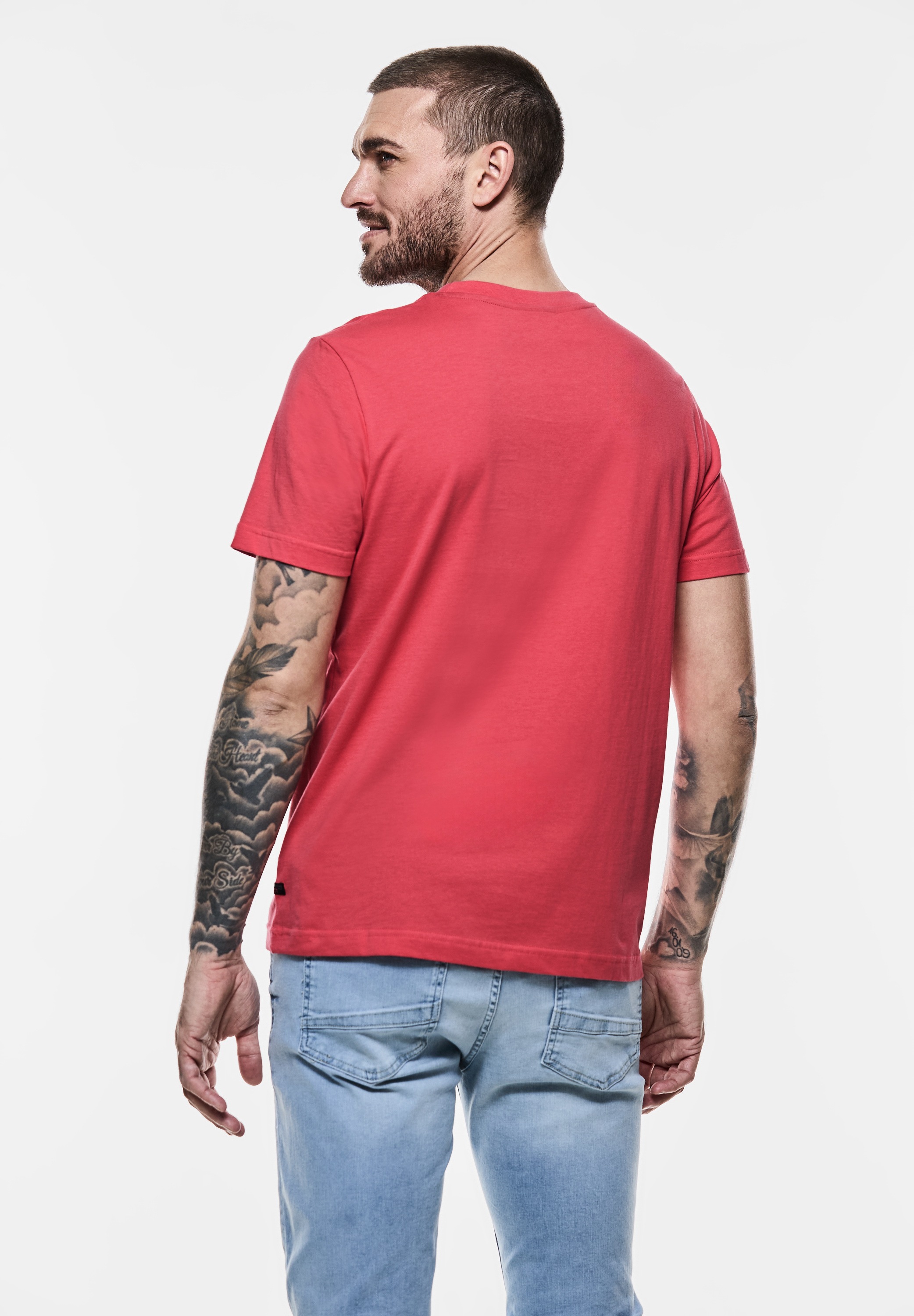 STREET ONE MEN T-Shirt, aus reiner Baumwolle