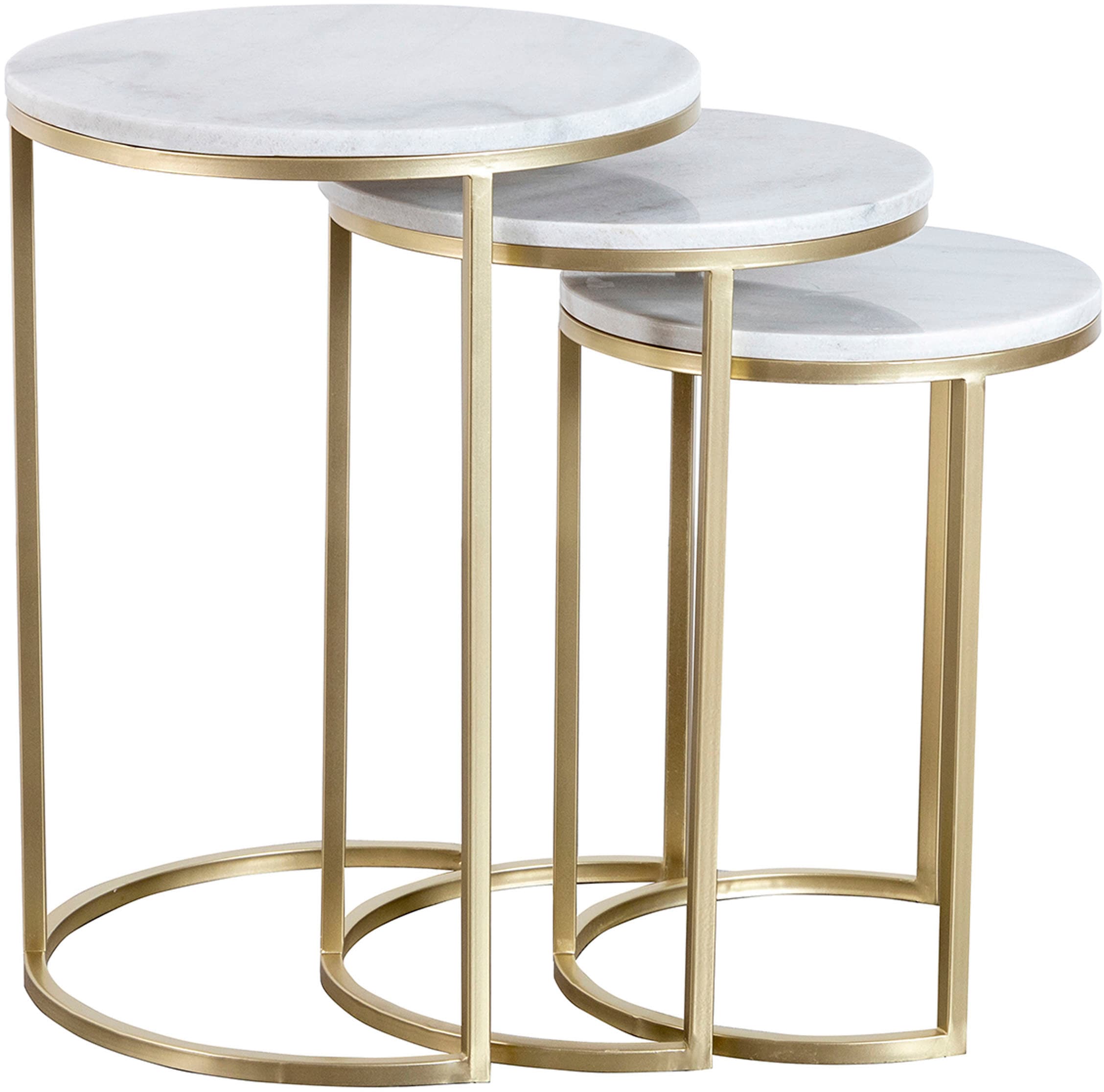 Kayoom Beistelltisch »Tria 125 3er-Set, faszinierend und auflockernd«, (Set, 3 St.), Beistelltisch-Set, zeitloses Design, hochwertige Verarbeitung