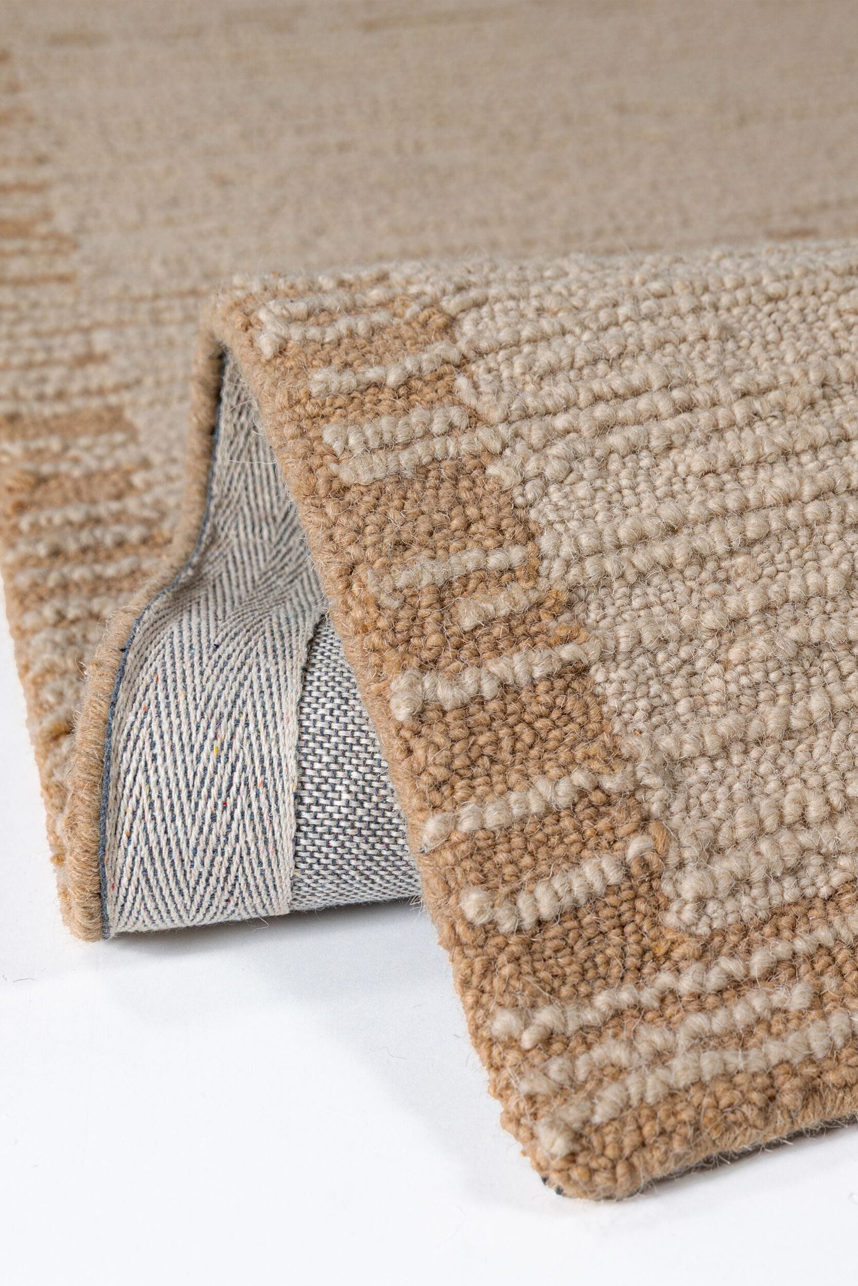FLAIR RUGS Wollteppich »Harris Modula Wollteppich« rechteckig 12 mm Höhe