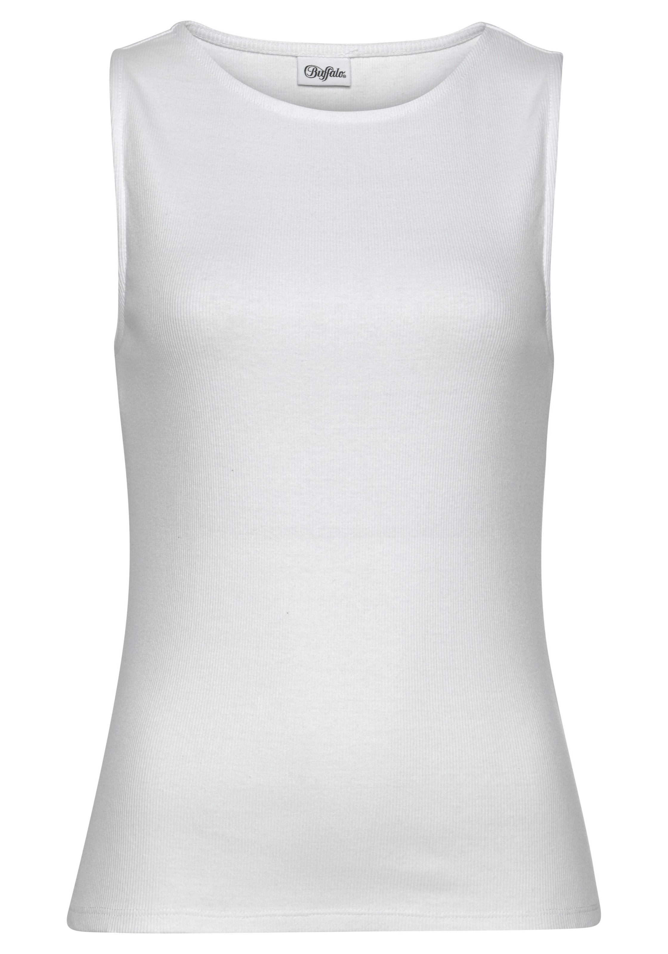 Buffalo Tanktop, (Packung, 2er-Pack), aus weicher Rippware