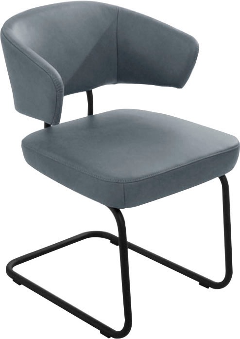 K+W Komfort & Wohnen Freischwinger "Mikkado Tube" () 1 Stk.abgerundeter Rüc günstig online kaufen