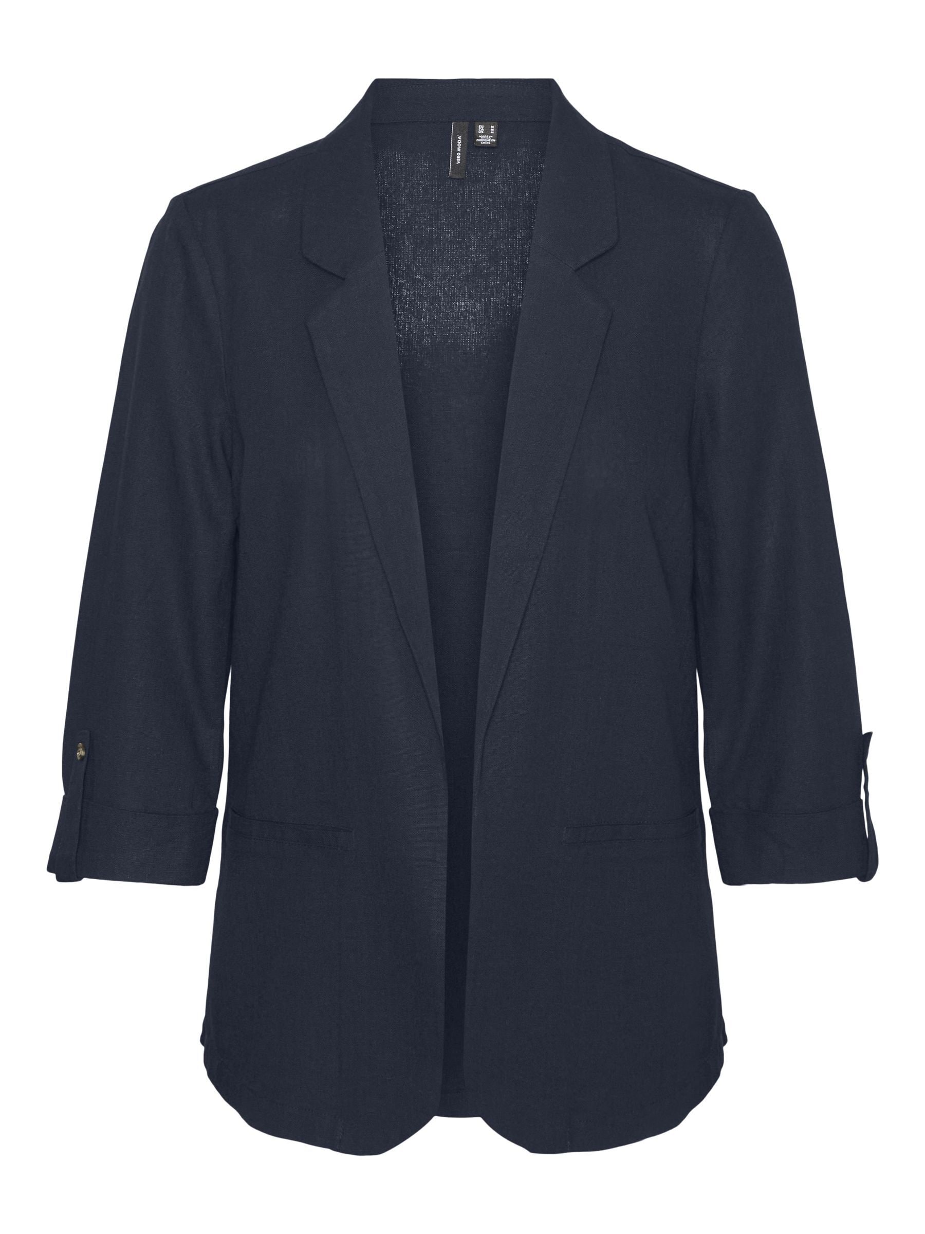 Vero Moda Kurzblazer »VMJESMILO 3/4 LOOSE BLAZER WVN NOOS«, mit Leinen