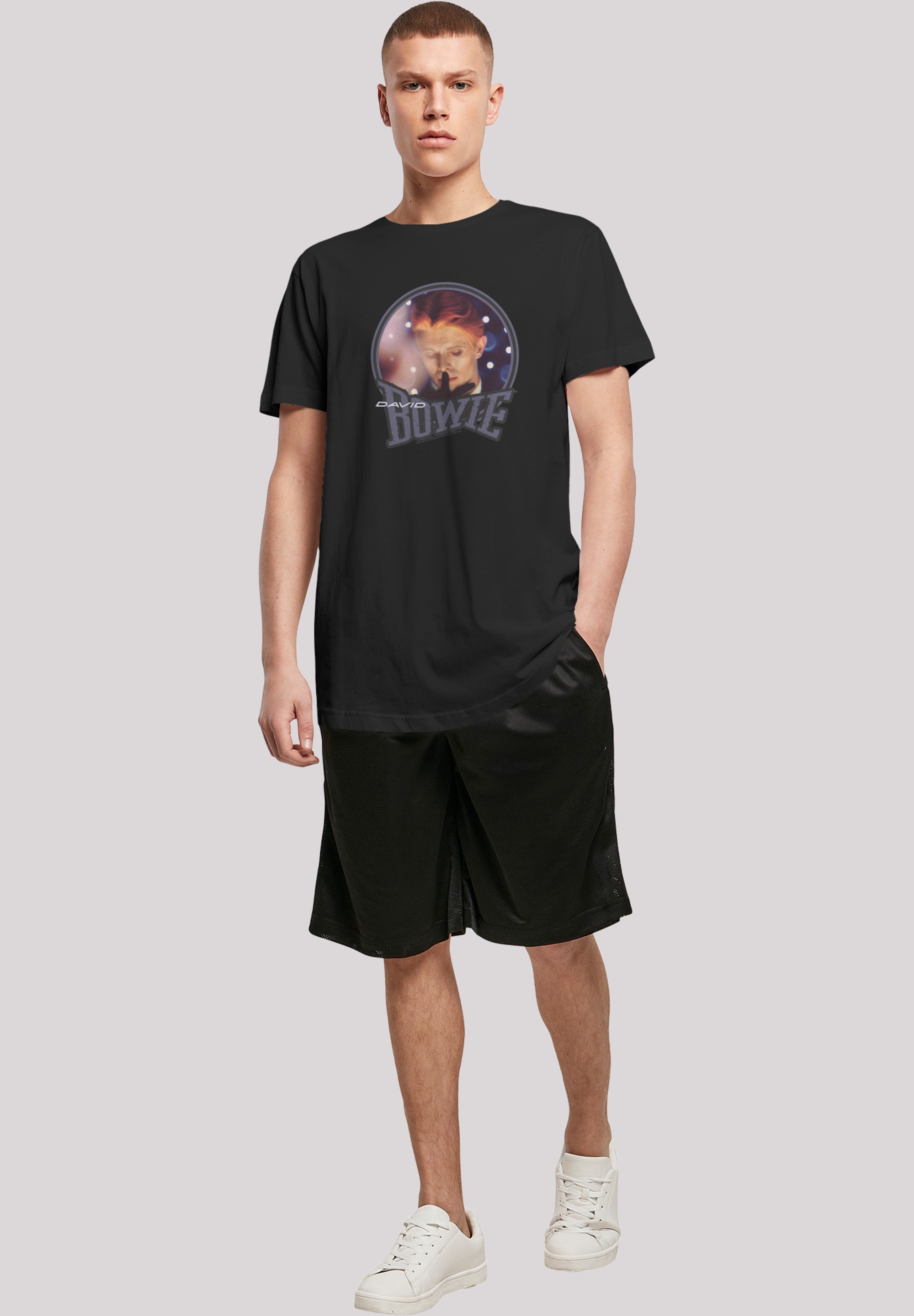 F4NT4STIC T-Shirt »David Bowie Quiet Lights«, Print