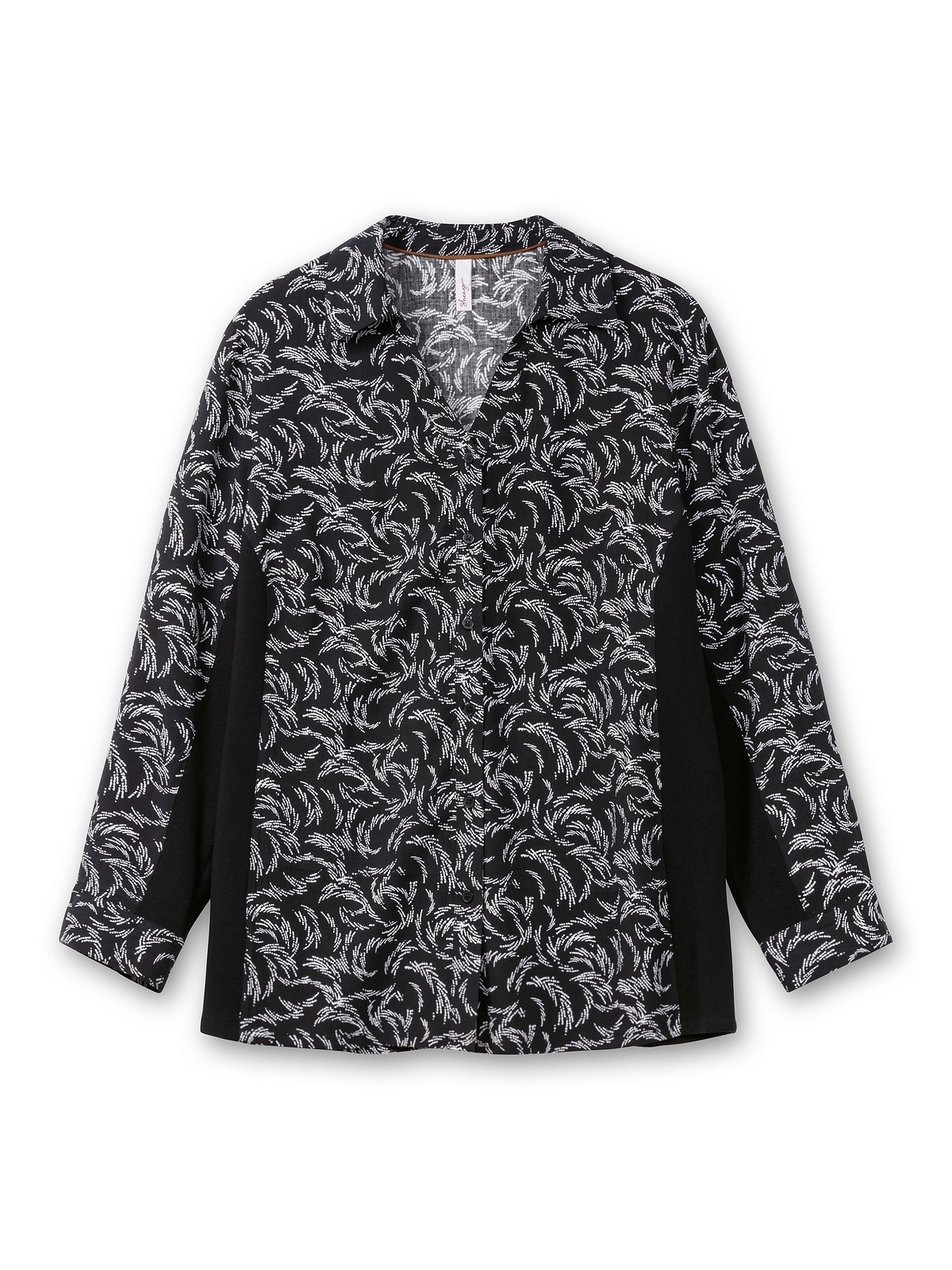 Sheego Druckbluse »Große Größen«, mit Print und elastischen Einsätzen
