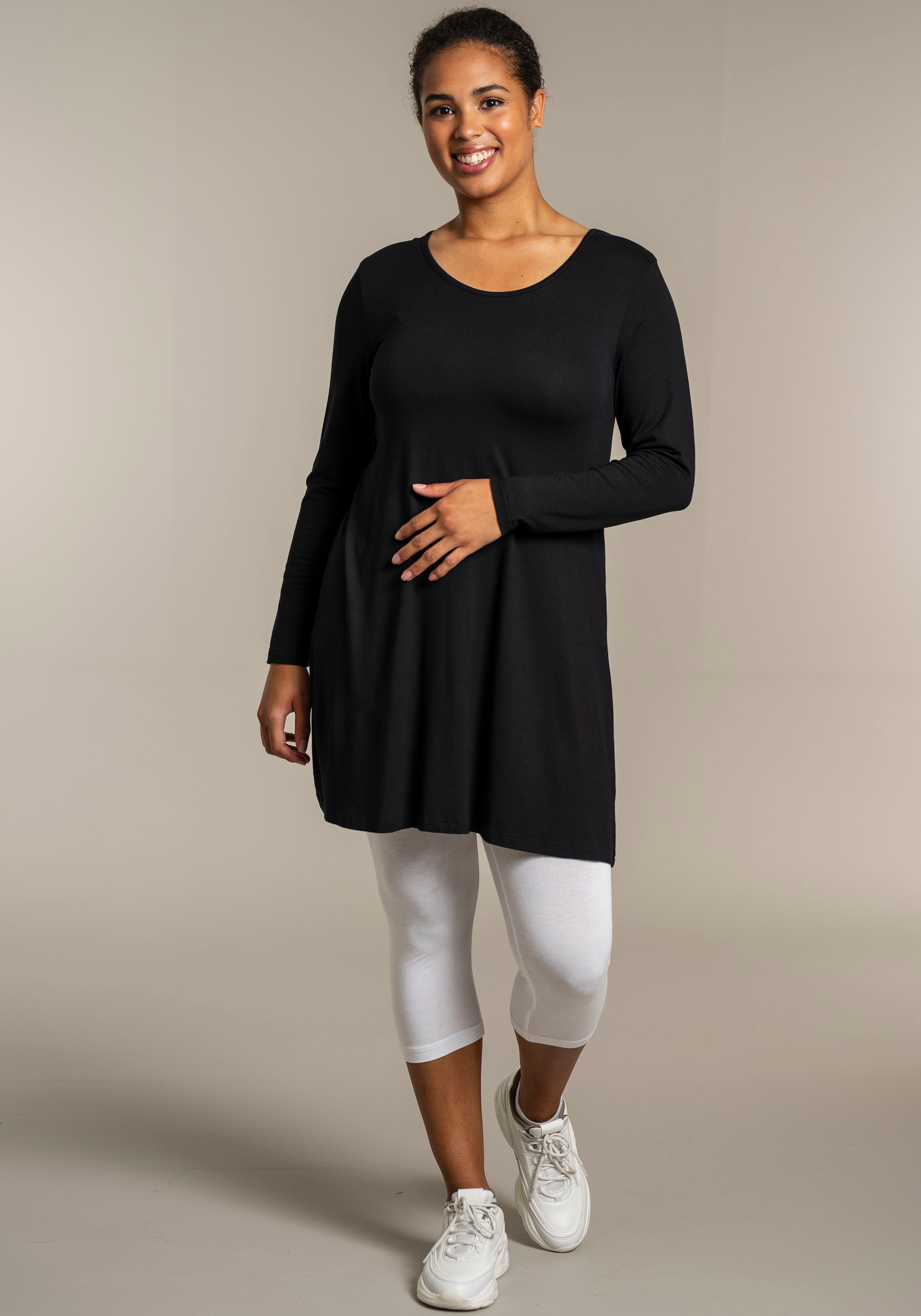 SANDGAARD Longshirt, in Unifarbe