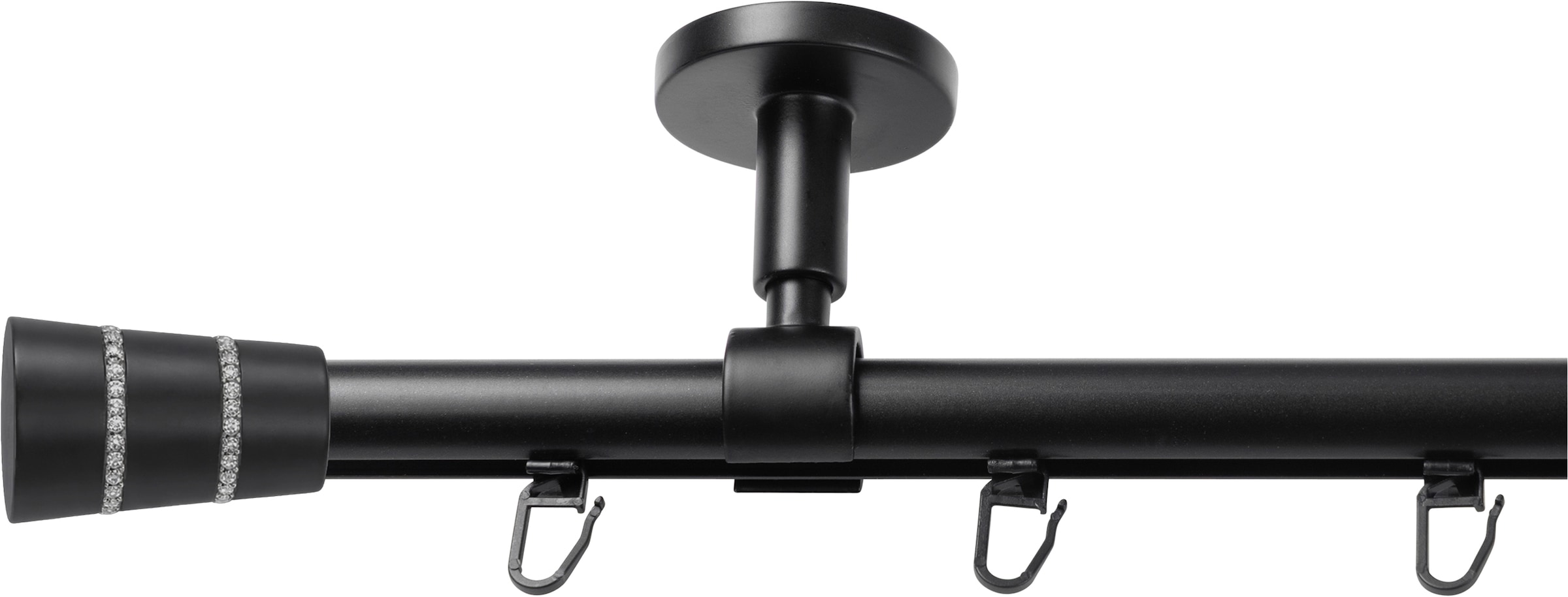 SN DECO GROUP Gardinenstange »Gardinenstange Innenlauf Rennes Ø 19 mm, 1-läufig, Fixmaß, verschraubt« Ø 19 mm Fixmaß;kürzbar