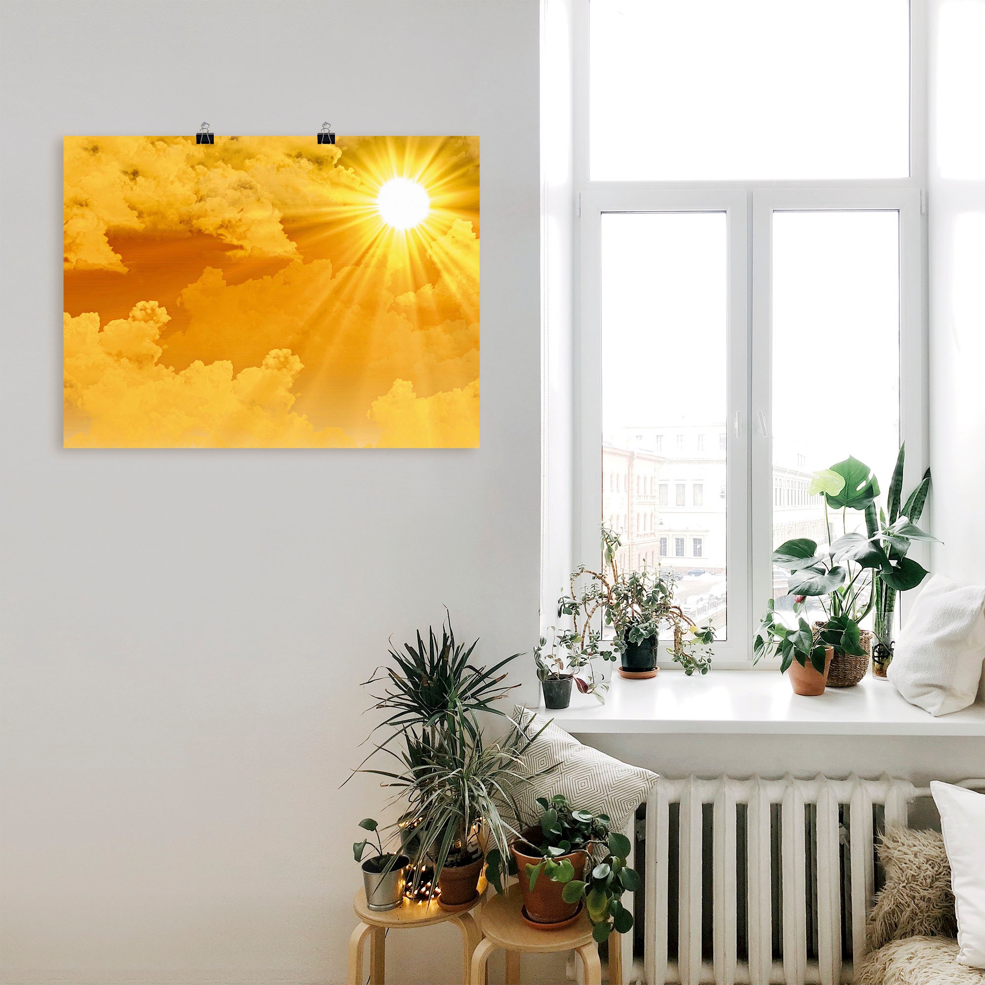 Artland Wandbild »Warme Sonnenstrahlen« Himmel 1 Stk. tlg. als Leinwandbild, Poster in verschied. Größen