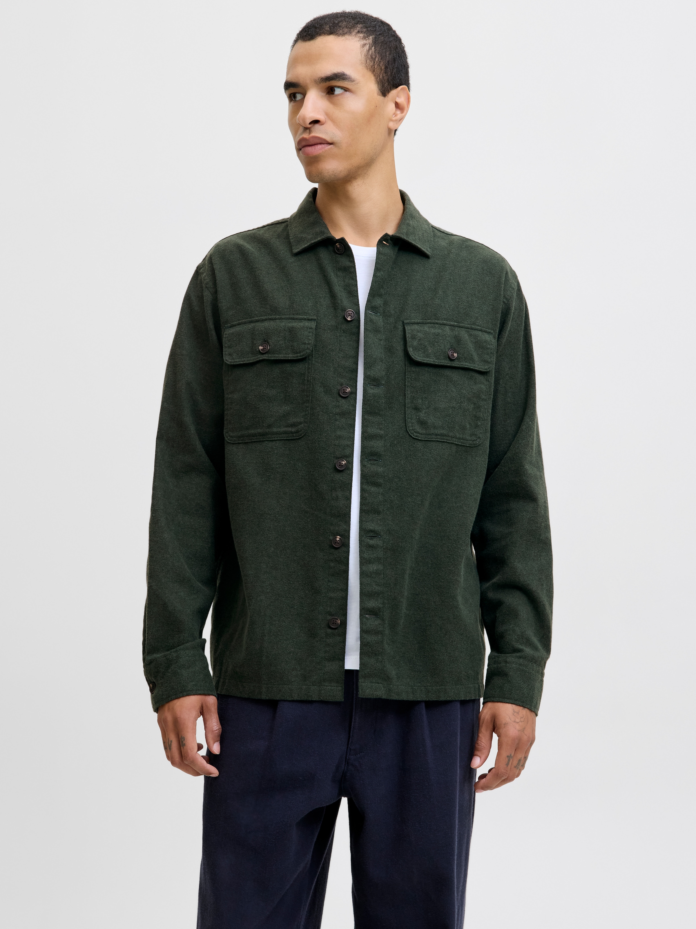 Jack & Jones Langarmhemd "JJECHARGE OVERSHIRT LS NOOS" günstig online kaufen