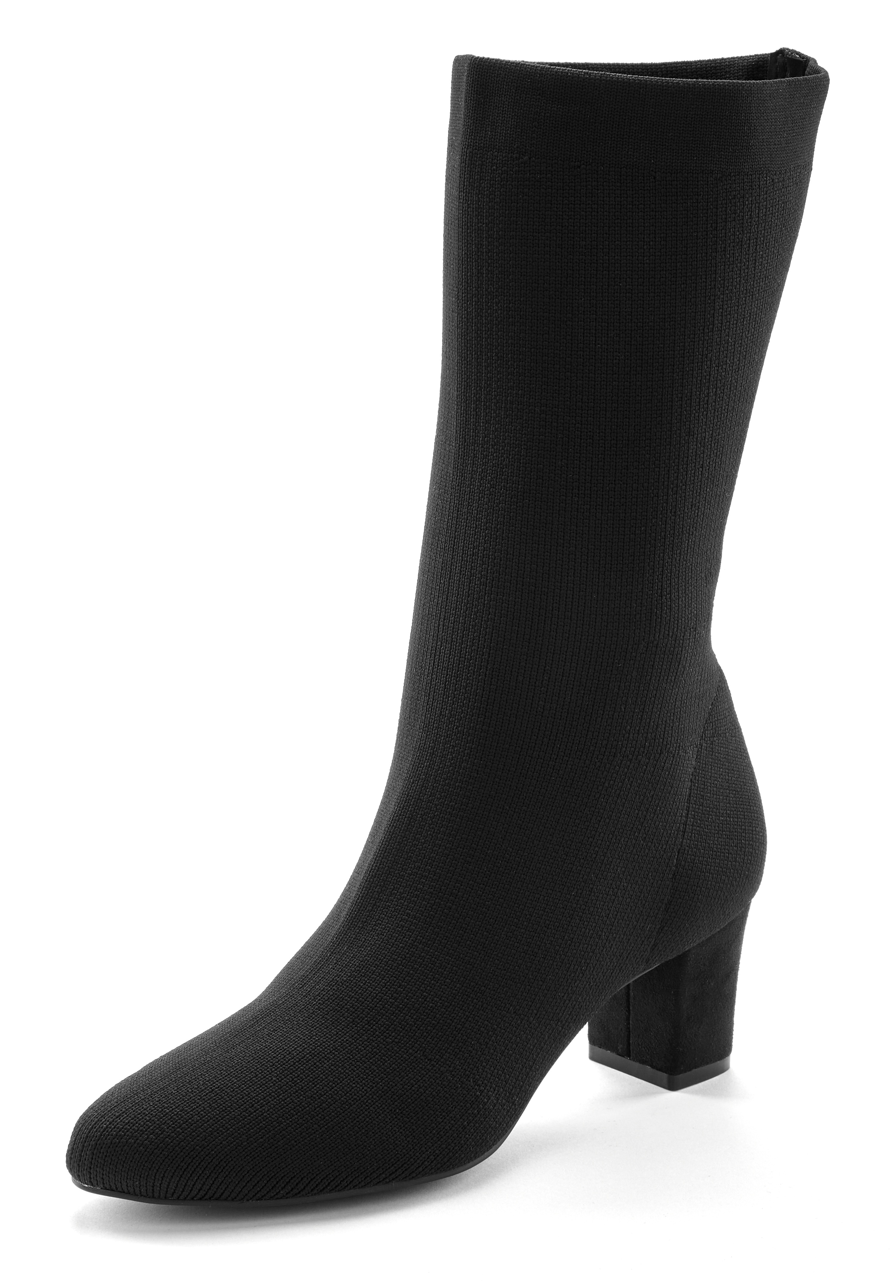 Thumbnail - LASCANA Stiefelette "Sock-Boot, Schlupf-Stiefel, Ankle Boots" aus elastischem Material