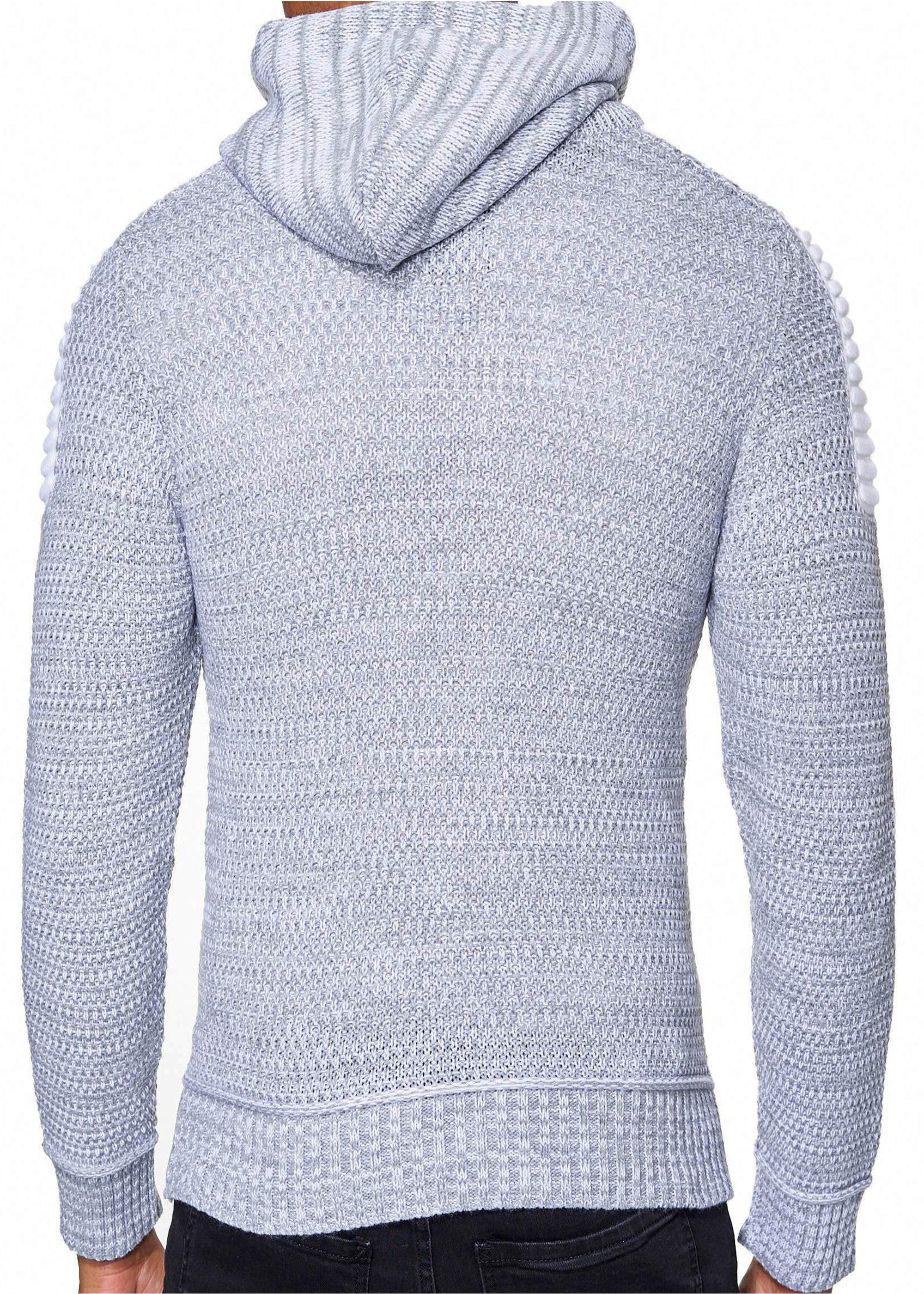 Rusty Neal Kapuzensweatshirt »Knitwear«, mit praktischem Reißverschluss
