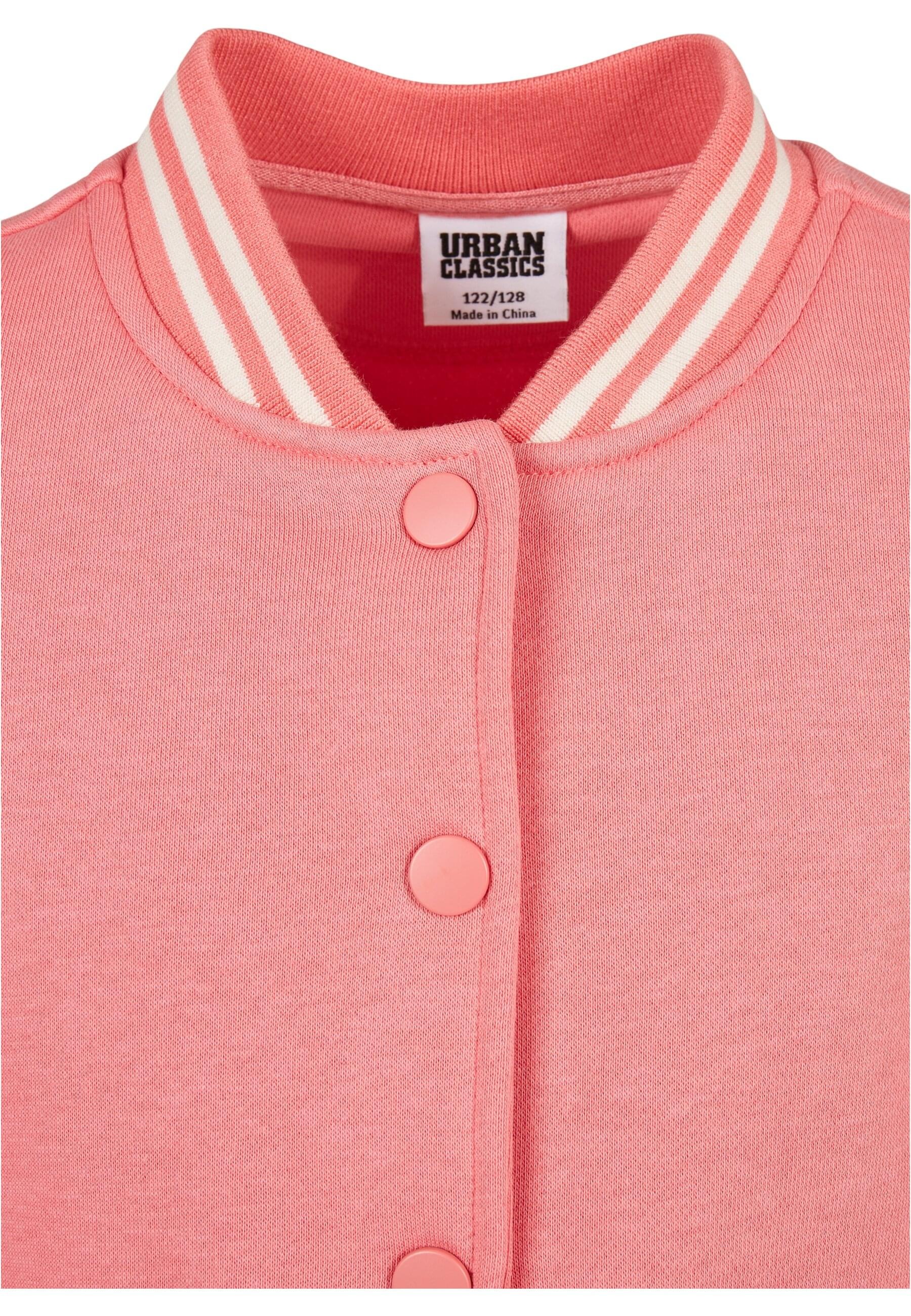 URBAN CLASSICS Allwetterjacke »Urban Classics Damen Girls Inset College Sweat Jacket«, (1 St.), ohne Kapuze