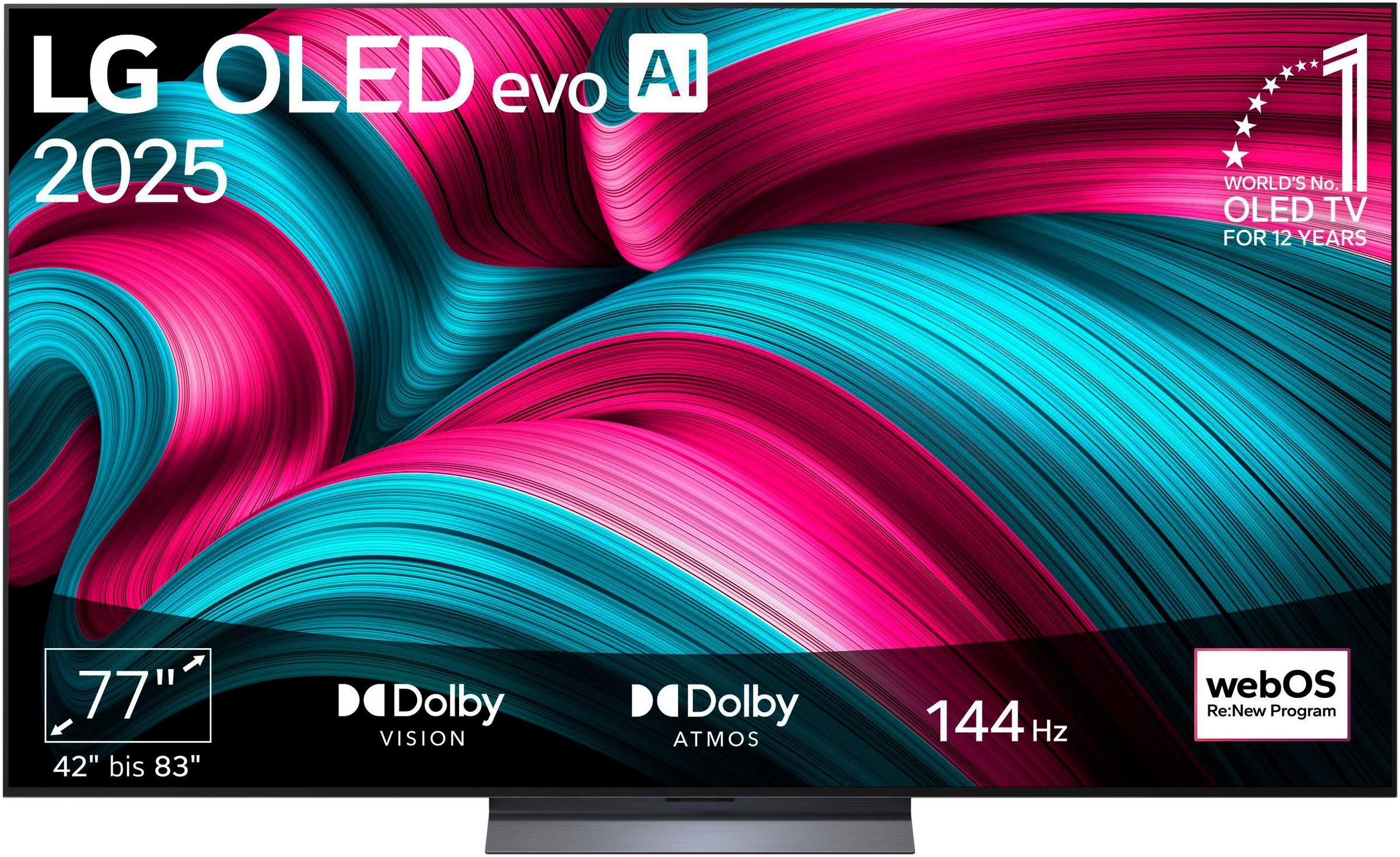 LG OLED-Fernseher "OLED77C5ELB", 77 ′′, grau, Fernseher