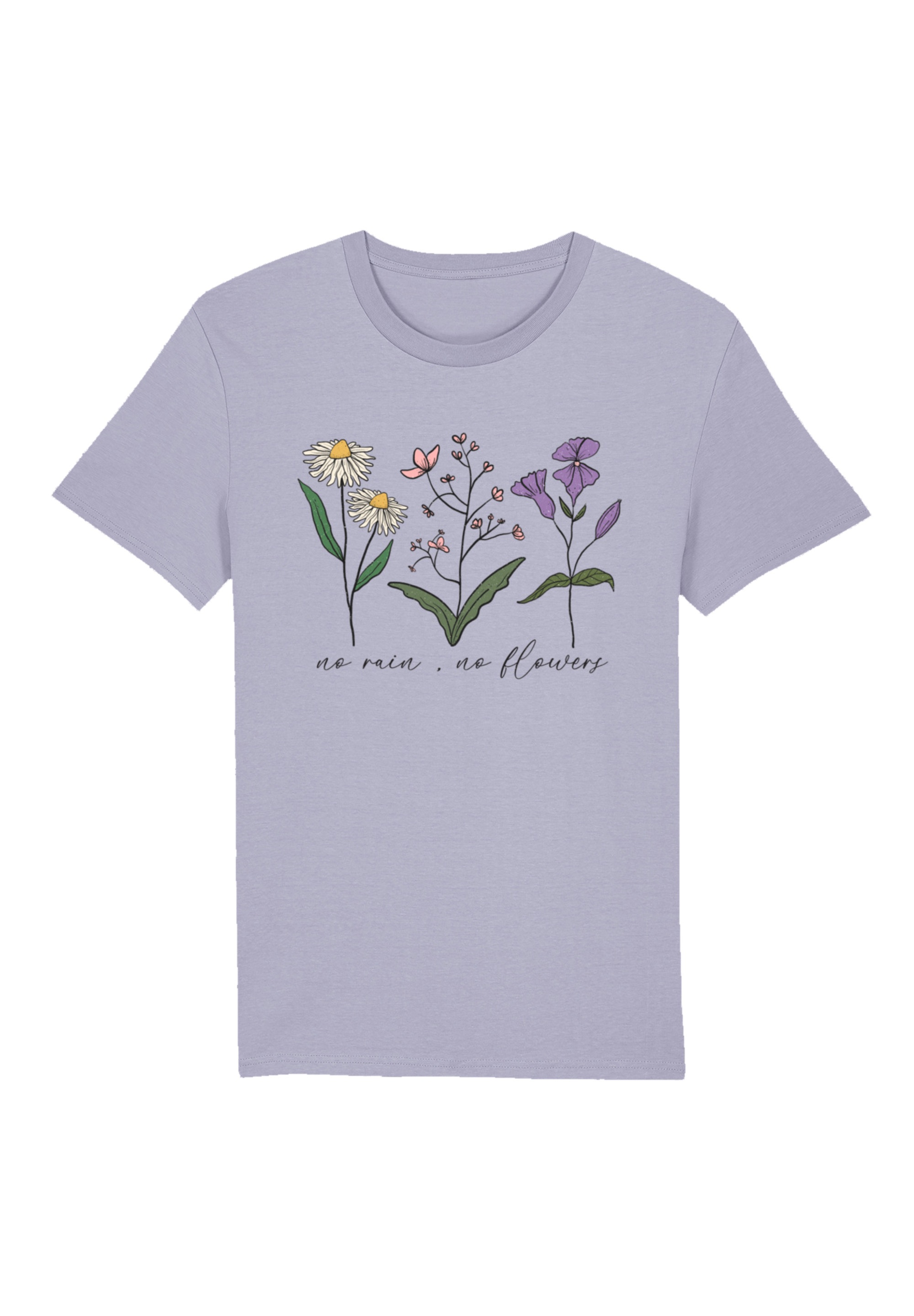 F4NT4STIC T-Shirt "Blumen no rain no Blumens", Premium Qualität günstig online kaufen