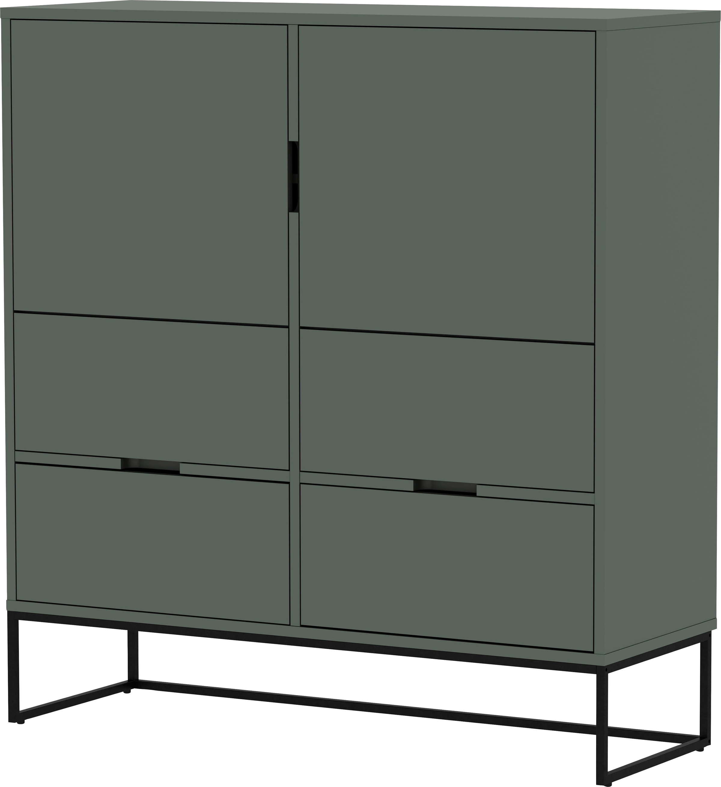 Tenzo Highboard »LIPP«, mit 2 Türen und 4 Schubladen, Design von Tenzo Design studio