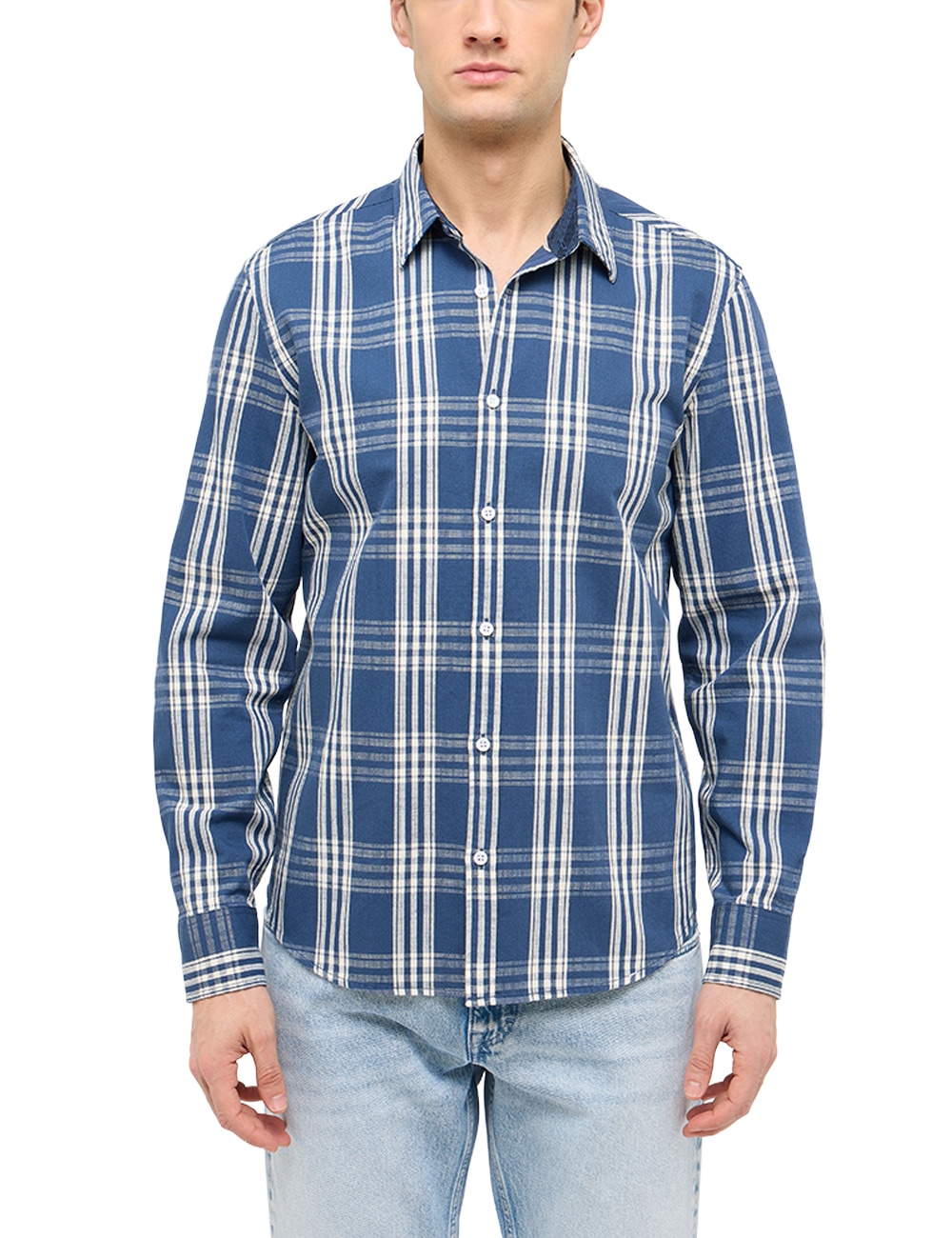 MUSTANG Langarmhemd "Herren Style Elmore"