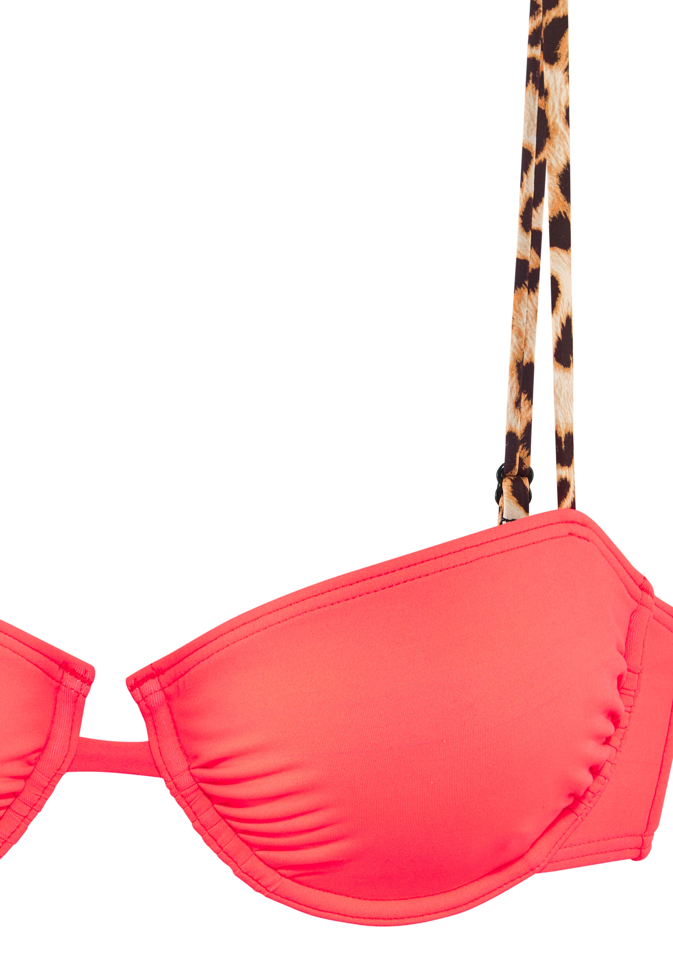 Buffalo Balconette-Bikini-Top »Lovisa« mit Animalprint in Kontrastdetails