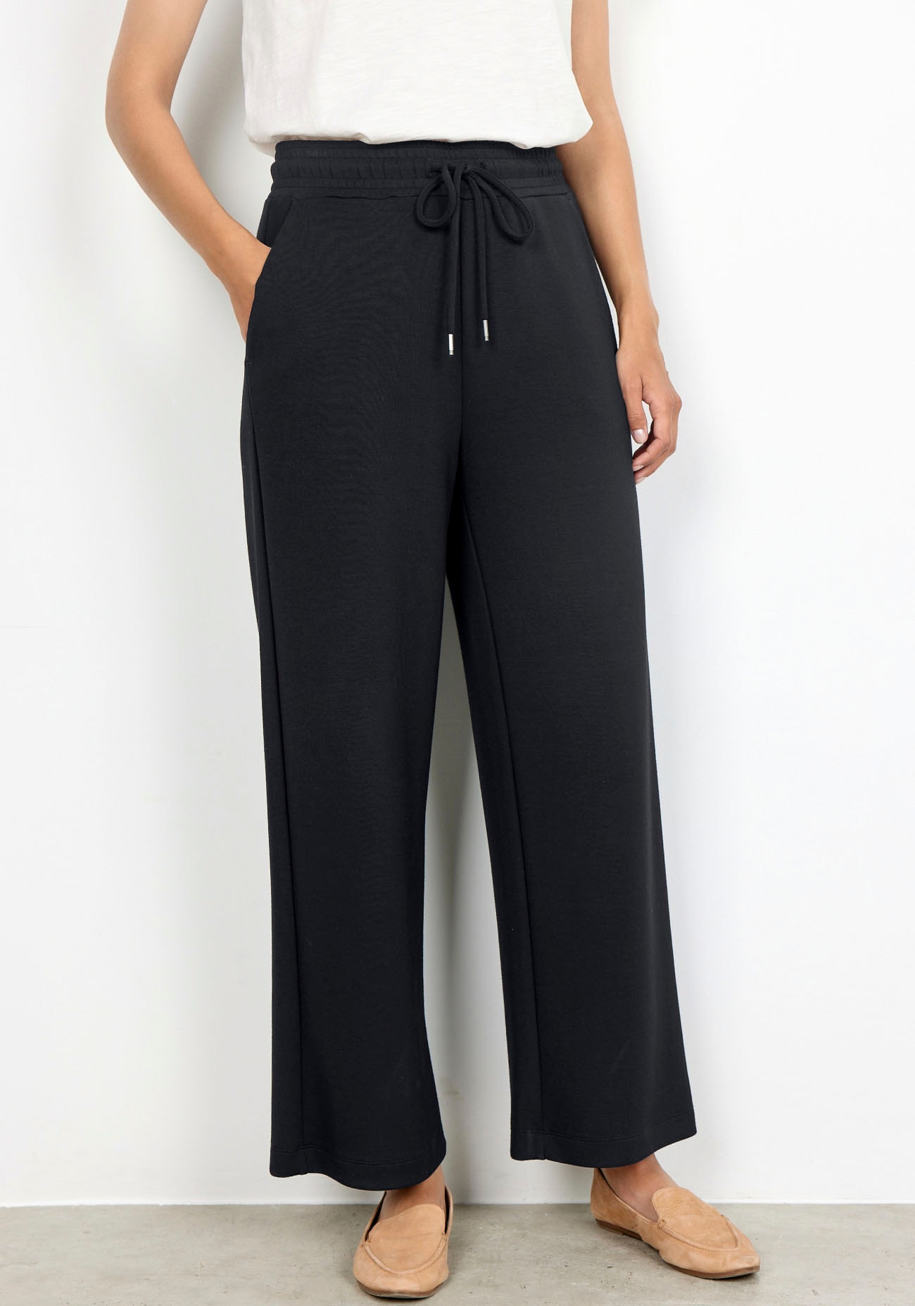 Soyaconcept Damen Schwarz Jogger Pants "Sc-Banu 33" Viskosemischung von Baur