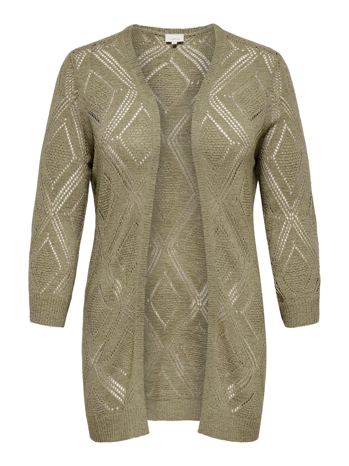 ONLY CARMAKOMA Strickjacke "CARPAMELA 4/5 OPEN CARDIGAN KNT" günstig online kaufen
