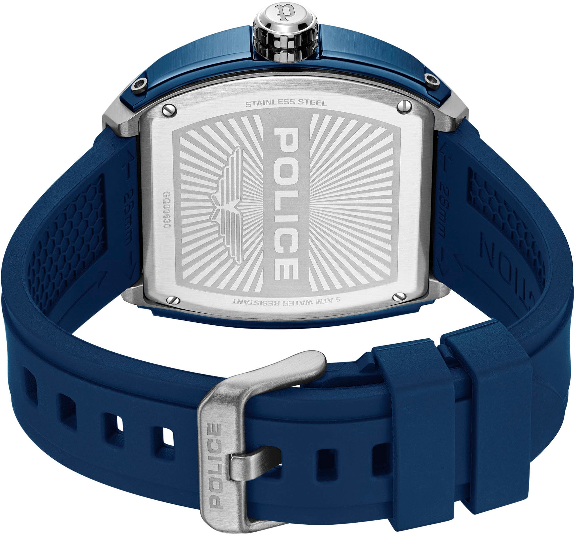 Police Multifunktionsuhr »FLASH«, Quarzuhr, Armbanduhr, Herrenuhr, Silikonarmband, analog