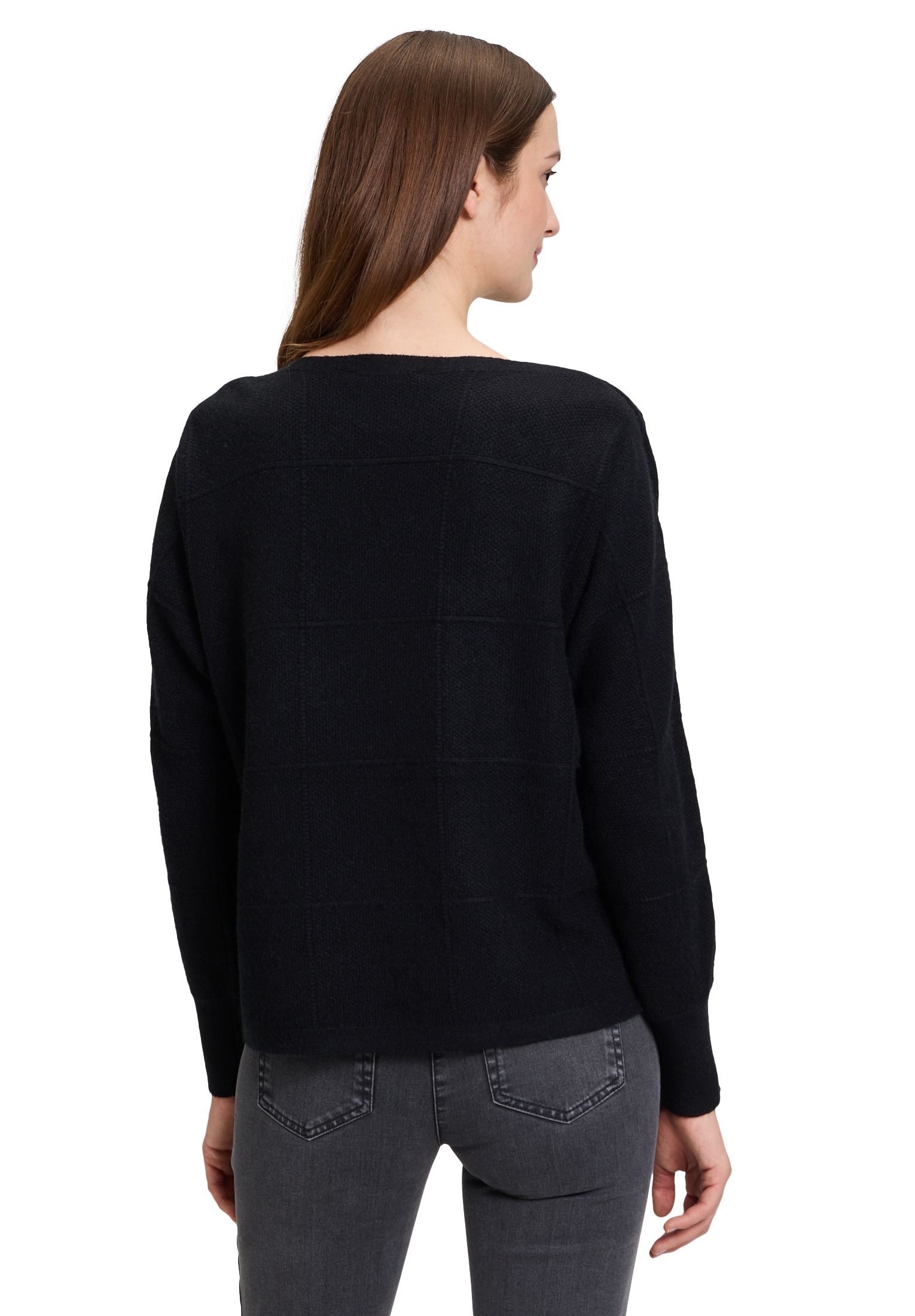 Betty Barclay Strickpullover »Betty Barclay Feinstrickpullover kariert«, (1 tlg.), Material