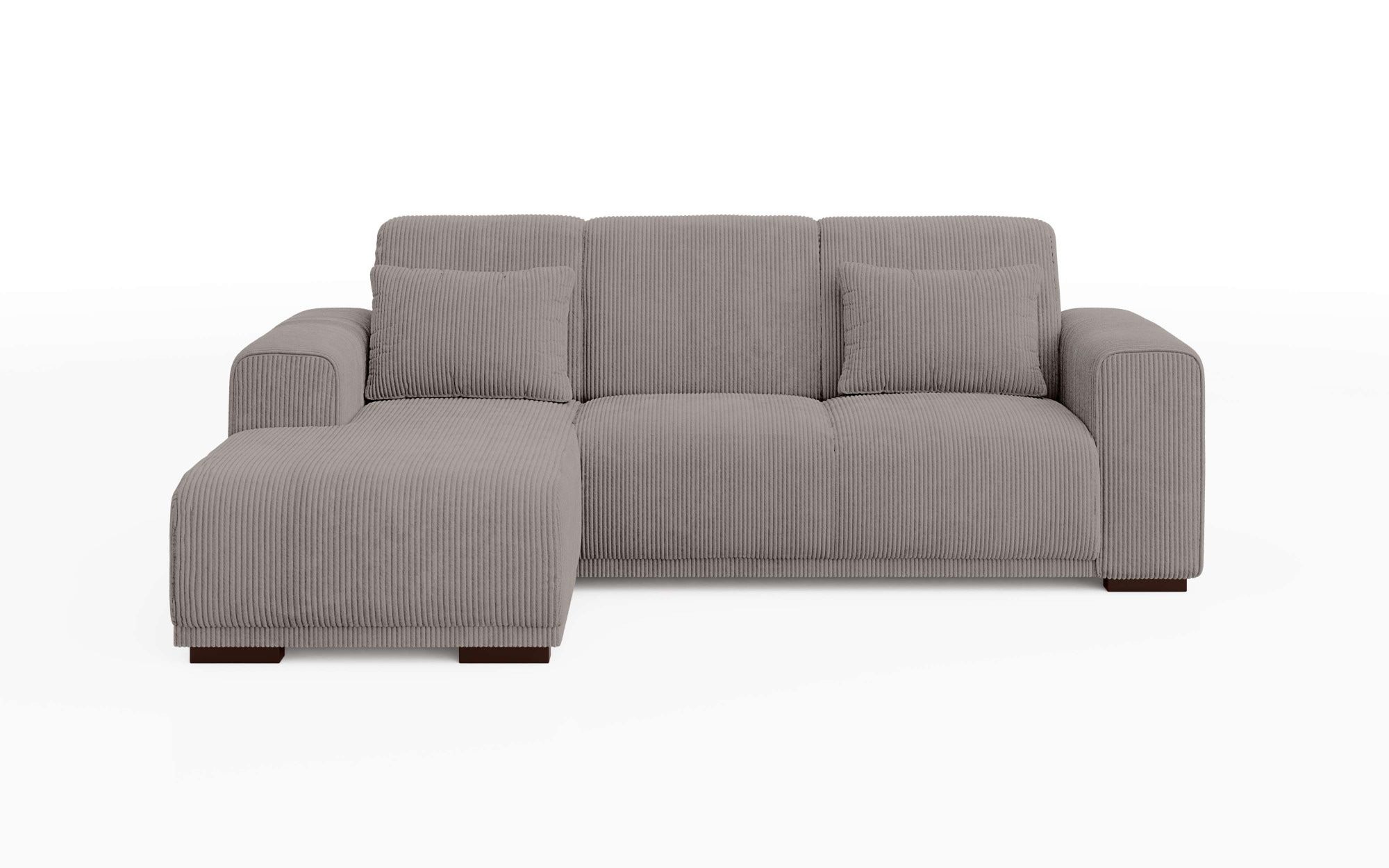 Home affaire Ecksofa »BORNHOLM L-Form mit Recamiere, Maße B/T/H: 234/162/85 cm«, Recamiere links oder rechts bestellbar, Wellenfederung, inkl. 2 Kissen