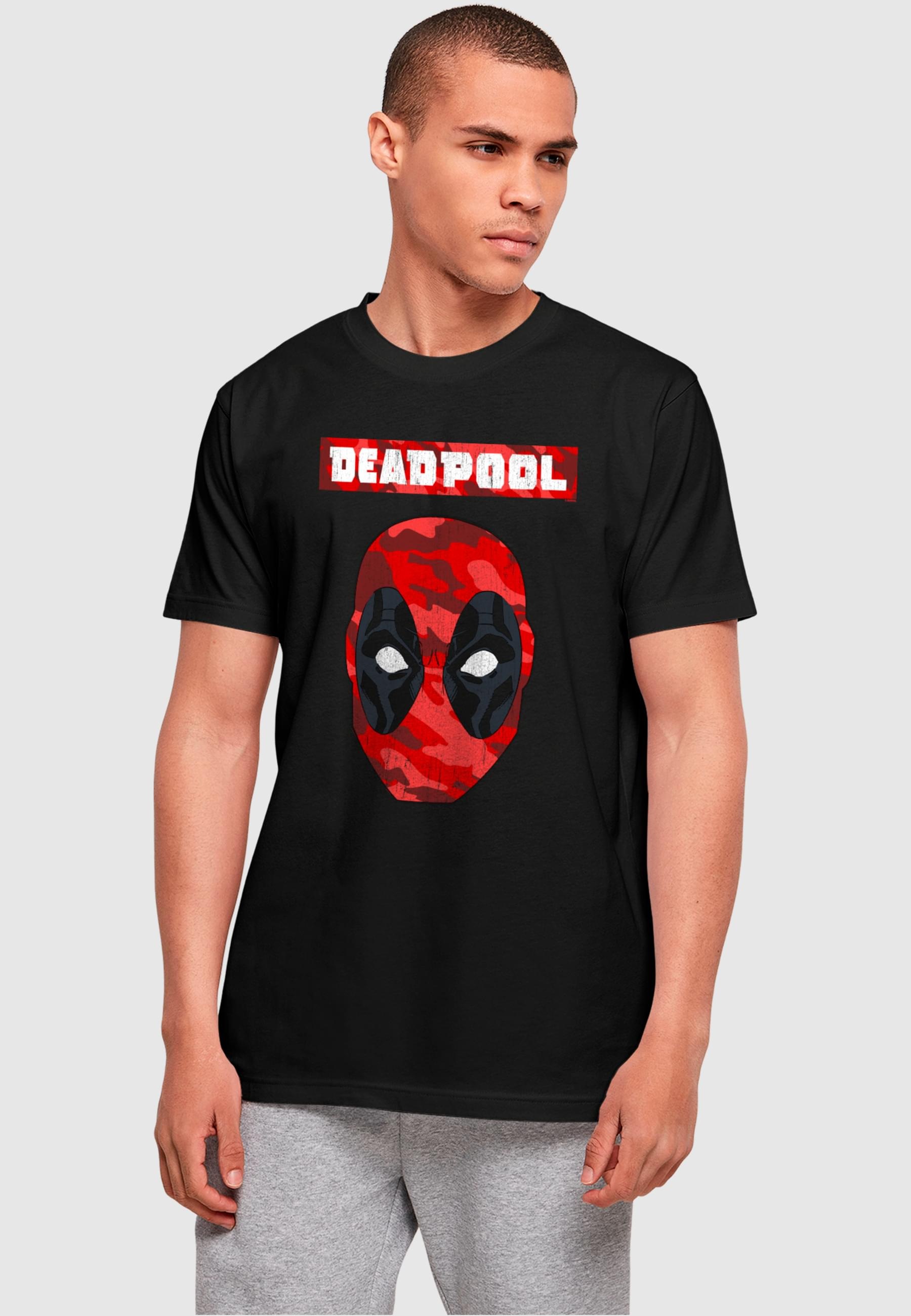 ABSOLUTE CULT T-Shirt "ABSOLUTE CULT Herren Deadpool - Camo Head T-Shirt", günstig online kaufen