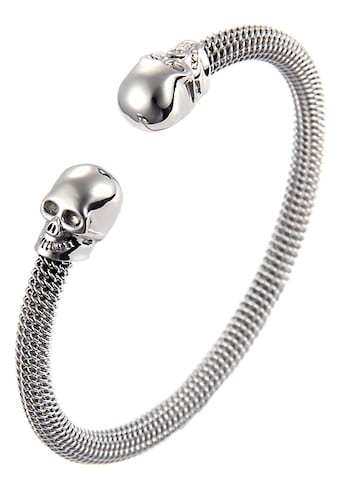 Armspange »Schmuck Geschenk Armschmuck Armband Meschkette Totenkopf Scull«