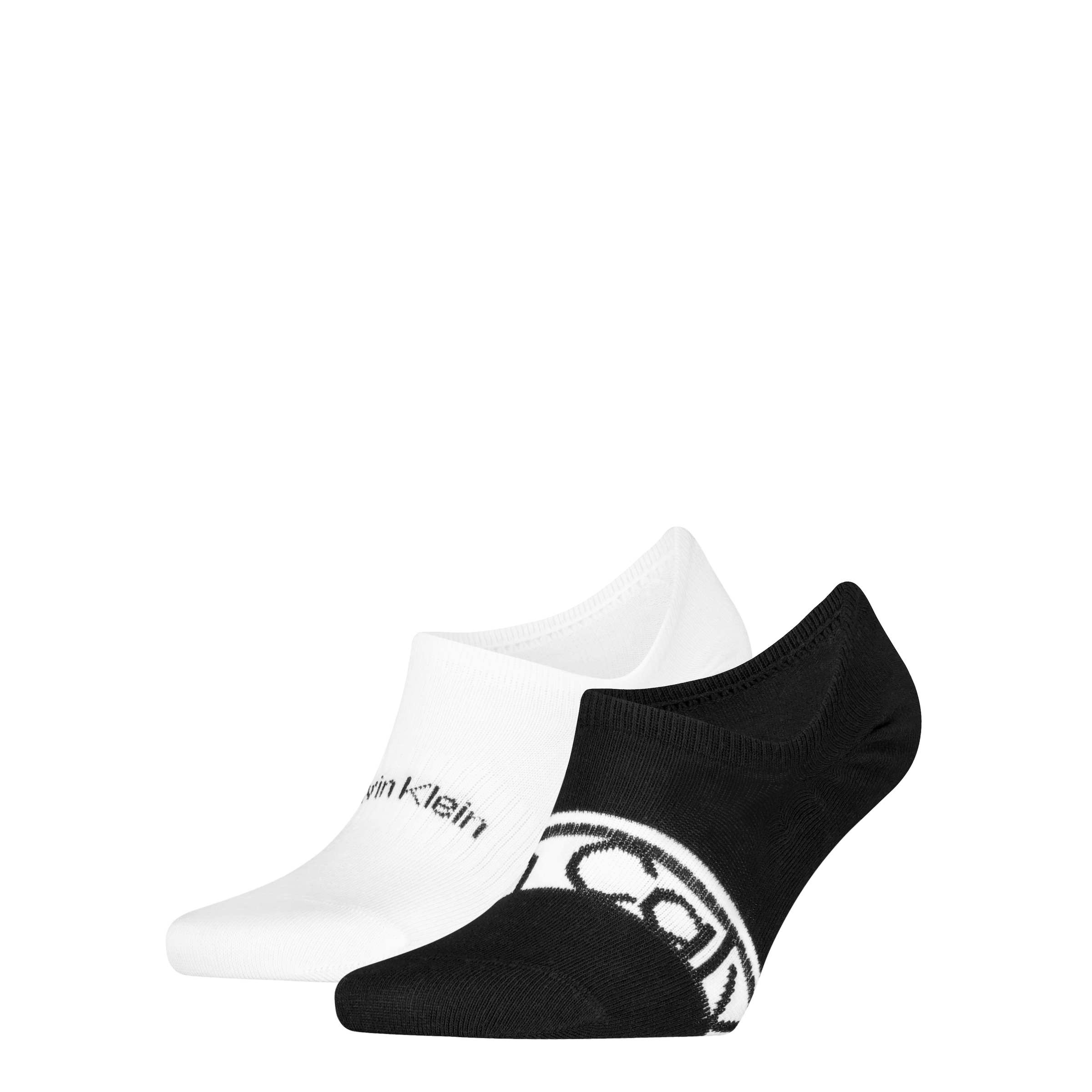 Calvin Klein Füßlinge »CK MEN FOOTIE HC LOGO STRIPE« 2 Paar,  Antirutsch Noppen im Fersenbereich, Cotton-Mix, elastisch