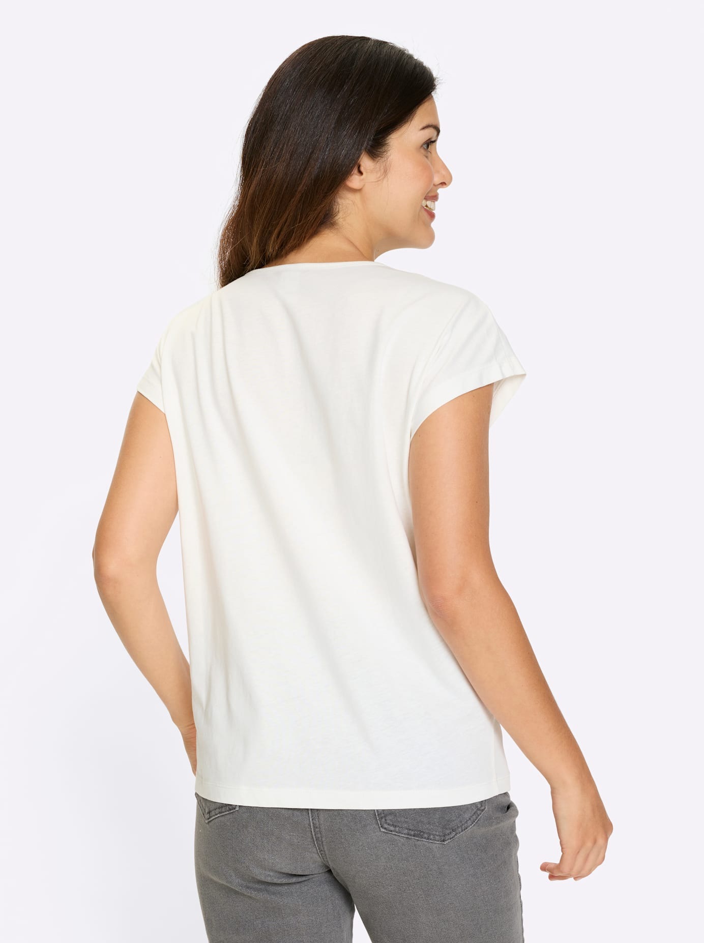 Classic Basics Women's Short Sleeve T-Shirt Ecru Size 54 4