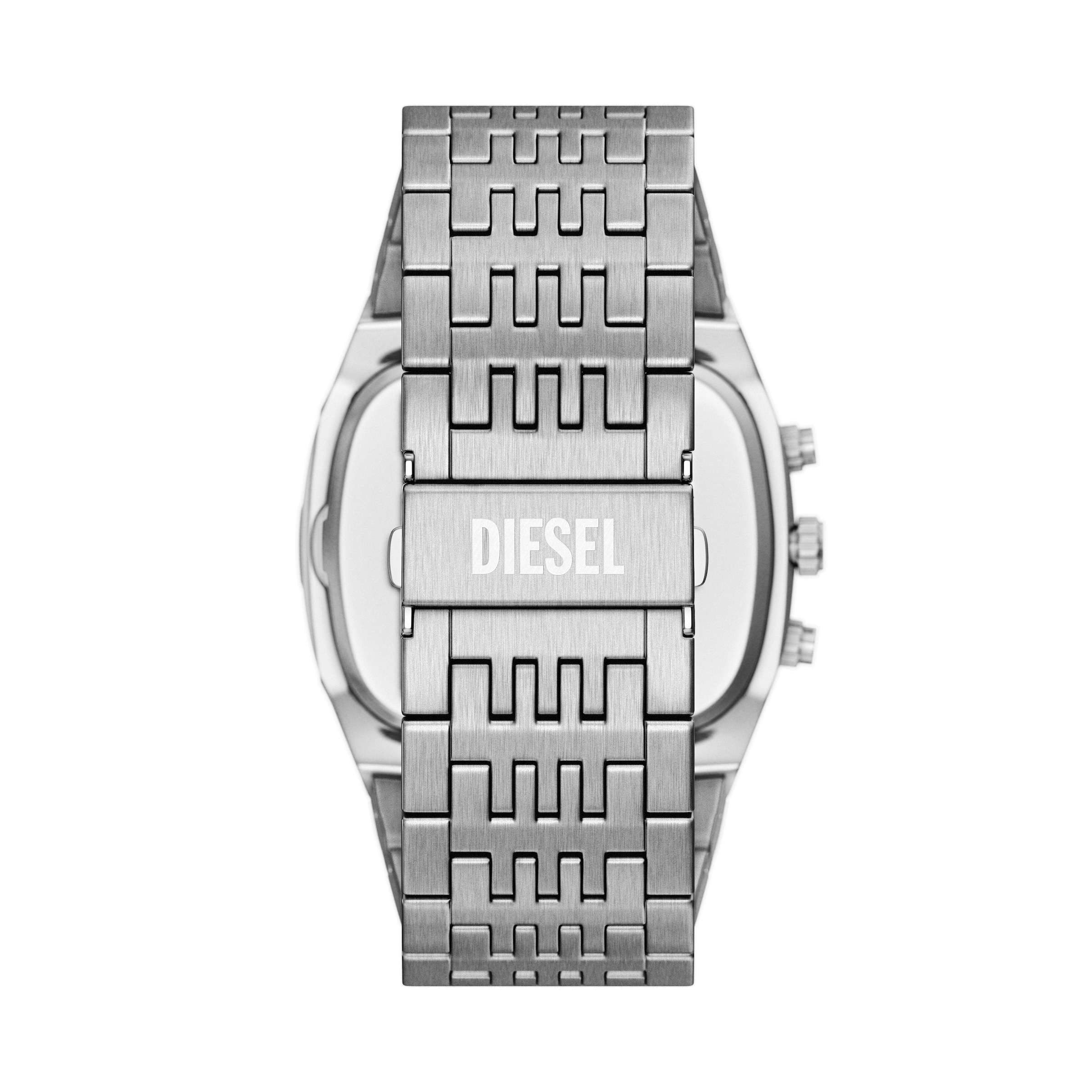 Diesel Chronograph »Spiked Cushion« Quarzuhr, Armbanduhr, Edelstahlarmband, analog, Stoppfunktion