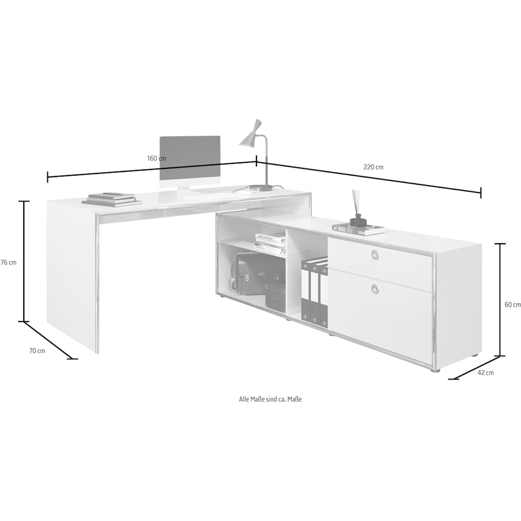 Places of Style Schrank-Set »Imperia«, (Set, 2 St., Infinity)