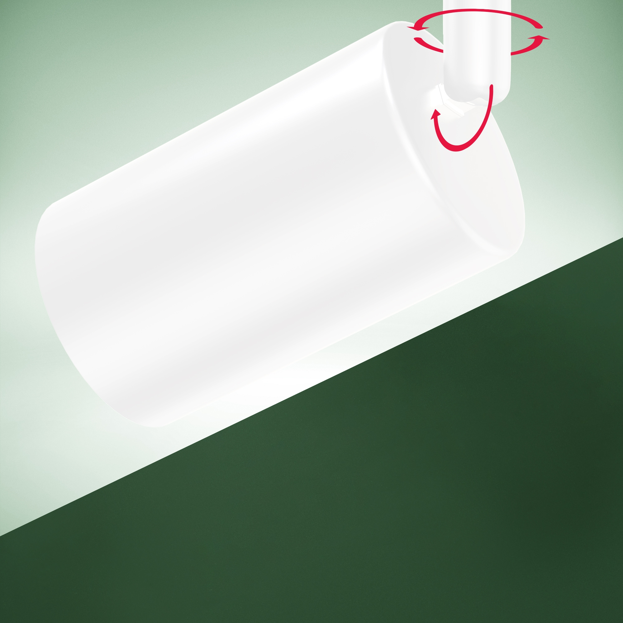 B.K.Licht Deckenstrahler »BK_DS1630 EEK A LED Deckenlampe, Schwenkbar, Deckenspot«, 2 flammig, Leuchtmittel GU10 | LED wechselbar, Inkl. 2x GU10, 3.000 K, 450Lm, 2W, 15,5 x 5,5 x 25,5 cm, Weiß
