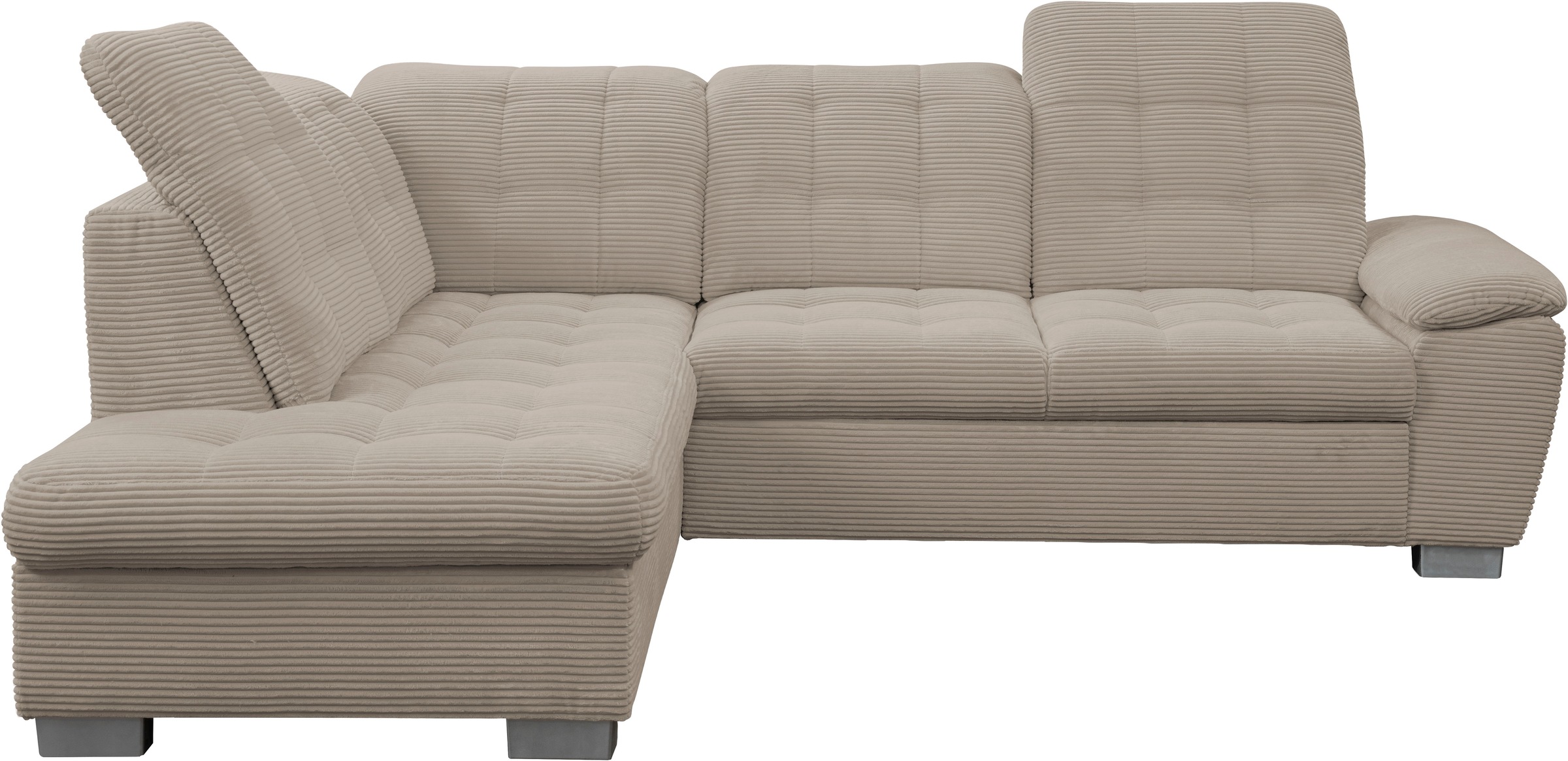 WERK2 Ecksofa "Bonny inkl. Kopfteilverstellung, Bettfunktion, Stauraum, Bre günstig online kaufen