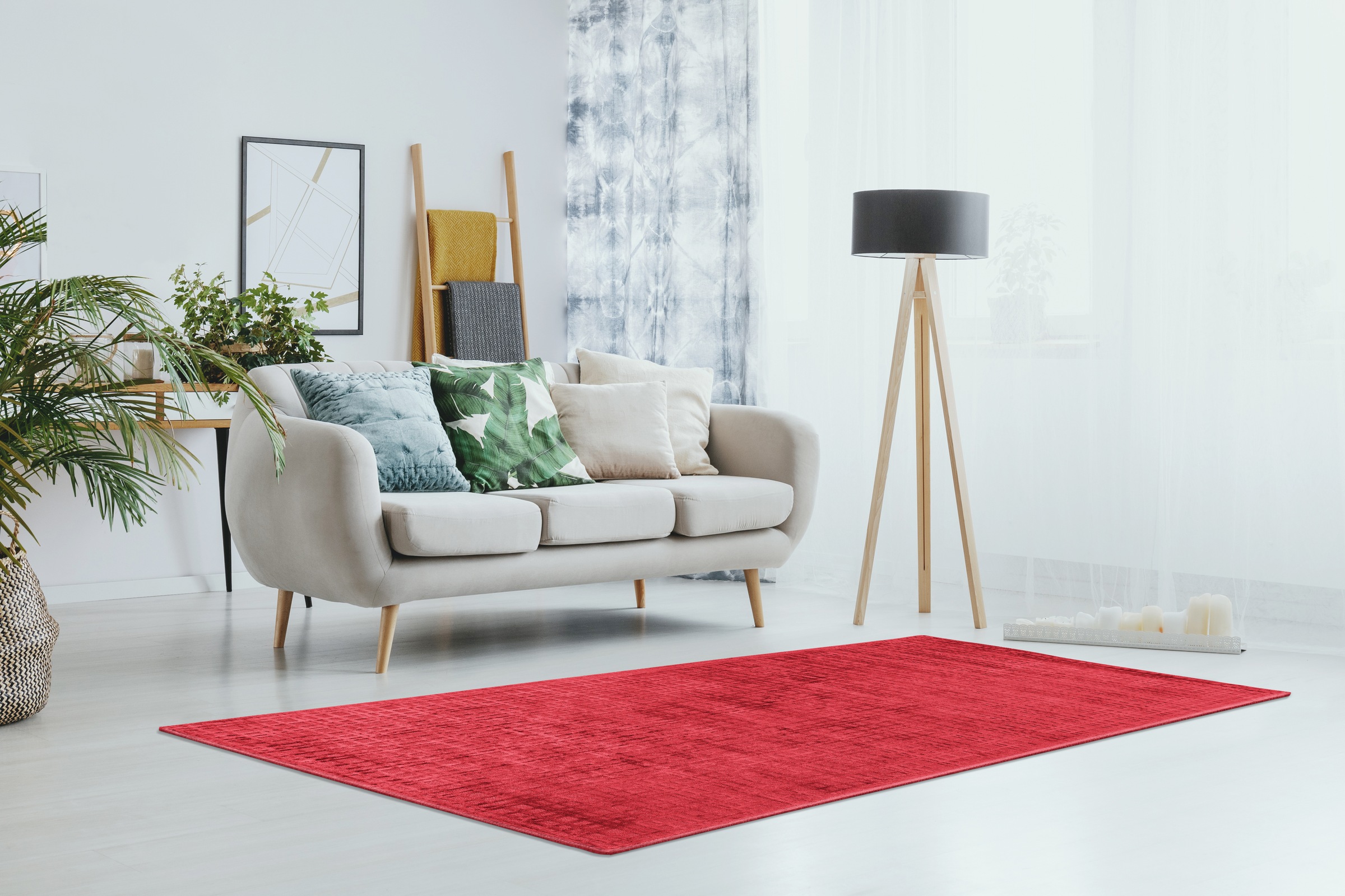 Padiro Teppich »Karma 125«, rechteckig, 8 mm Höhe, Handgewebter Teppich mit 3D-Design, weiche Haptik, pflegeleicht