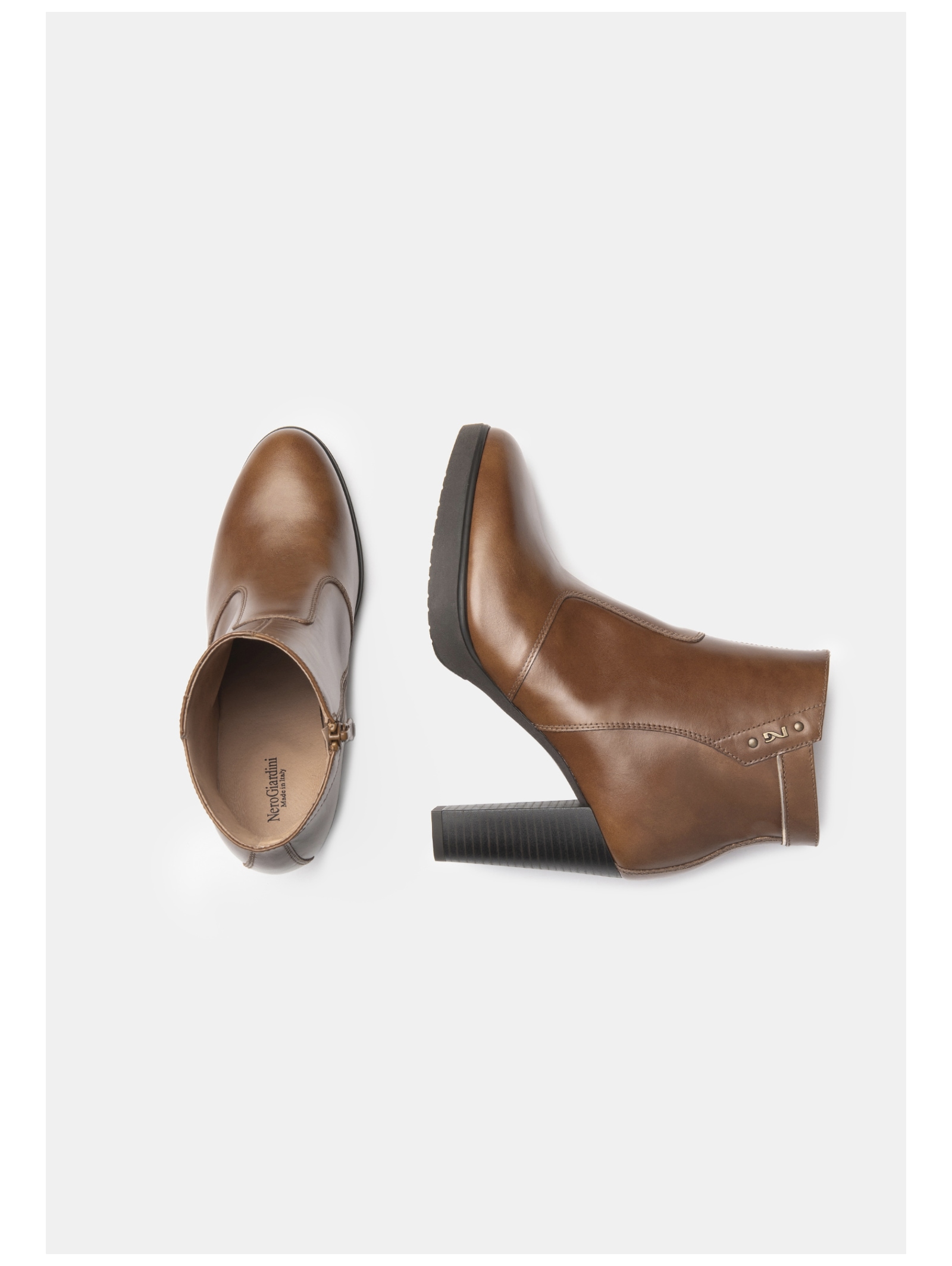 Nero Giardini High-Heel-Stiefelette »Nero Giardini Stiefelette Leder/Synthetik«