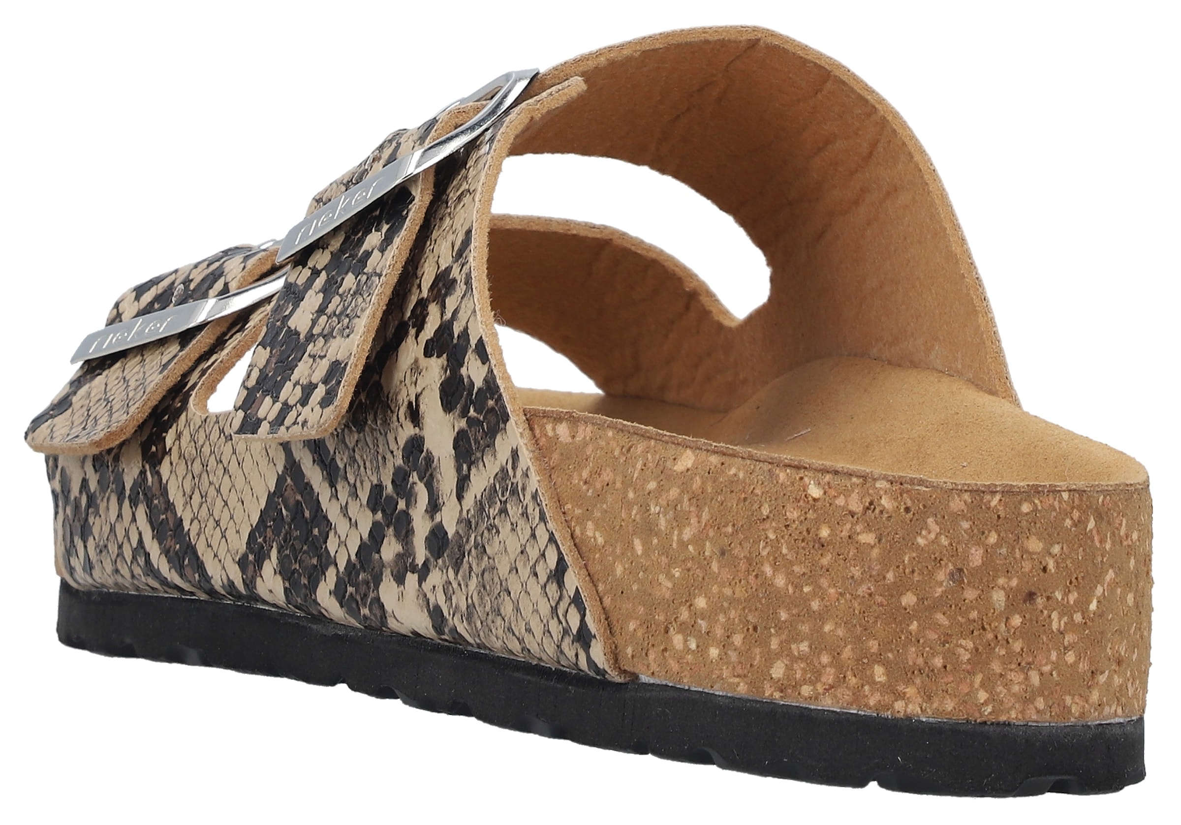 Rieker Pantolette  Sommerschuh, Strandschuh, Hausschuh mit verstellbaren Schnallen