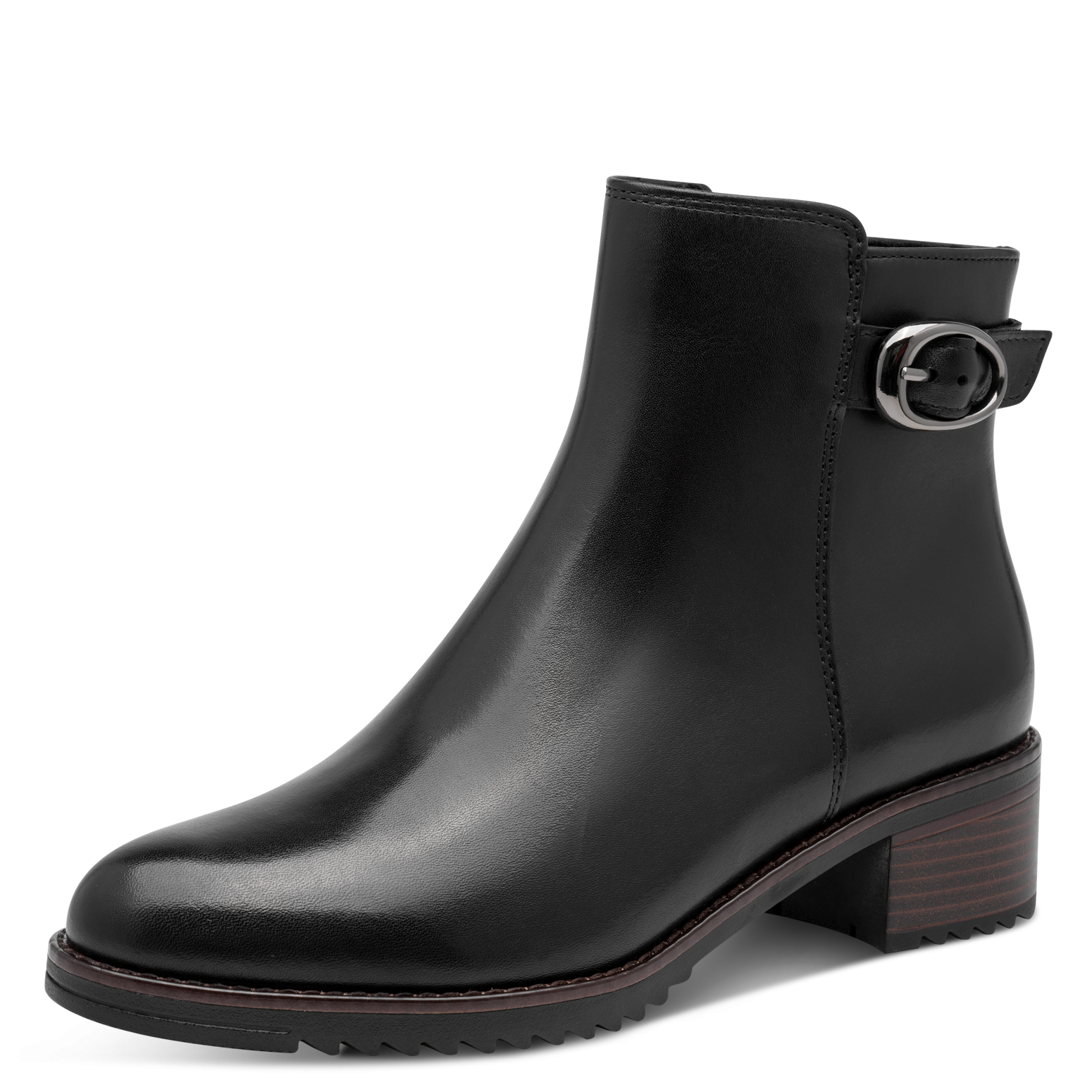 MARCO TOZZI Stiefelette  Blockabsatz, Ankle Boots mit modischer Zierschnalle