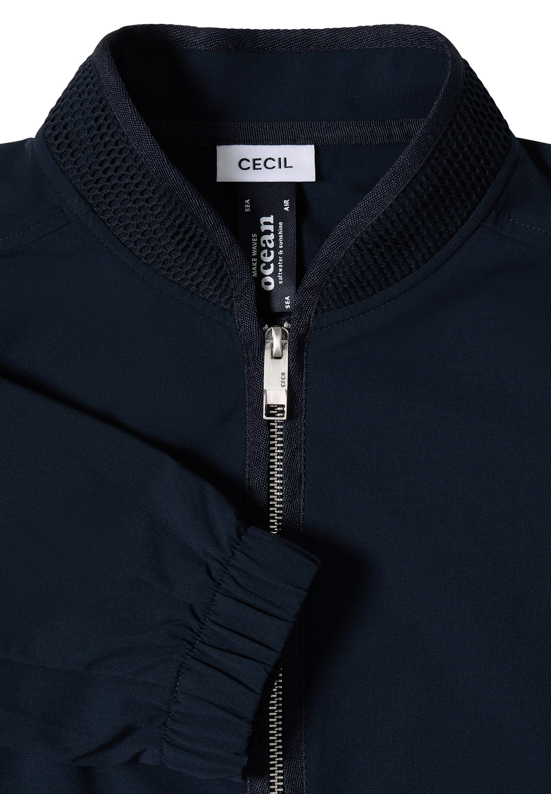 Cecil Blouson ohne Kapuze Rundhalsausschnitt