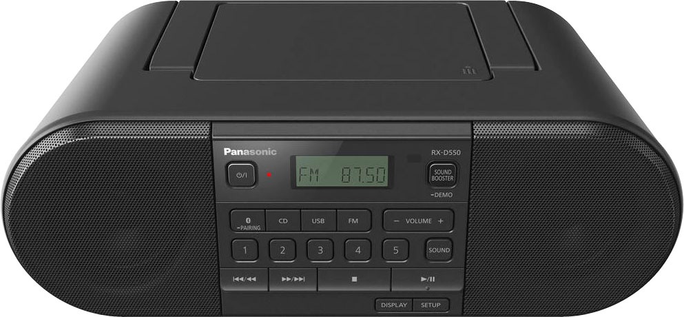 Panasonic »RX-D550E-K CD-« Boombox FM-Tuner, UKW mit RDS, 20 W 