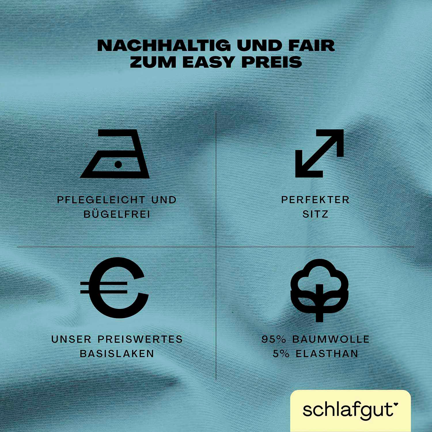 Schlafgut Spannbettlaken »EASY Jersey Elasthan«, MADE IN GREEN by OEKO-TEX®