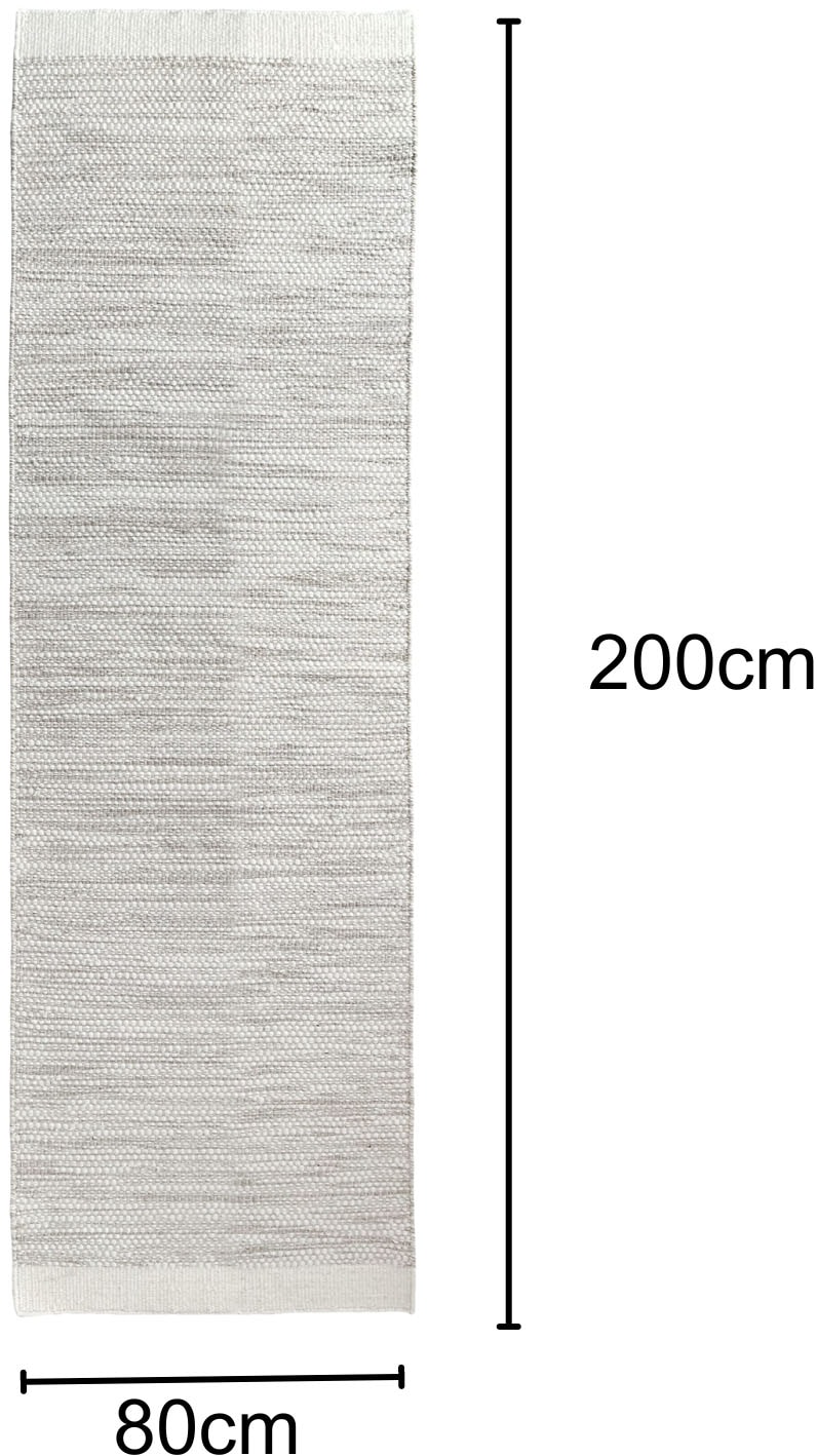 Myflair Möbel & Accessoires Bettumrandung »WOOLY DREAM«, (Set, 3 tlg.), handgewebter Wendeteppich, meliert, reine Wolle, Wohnzimmer