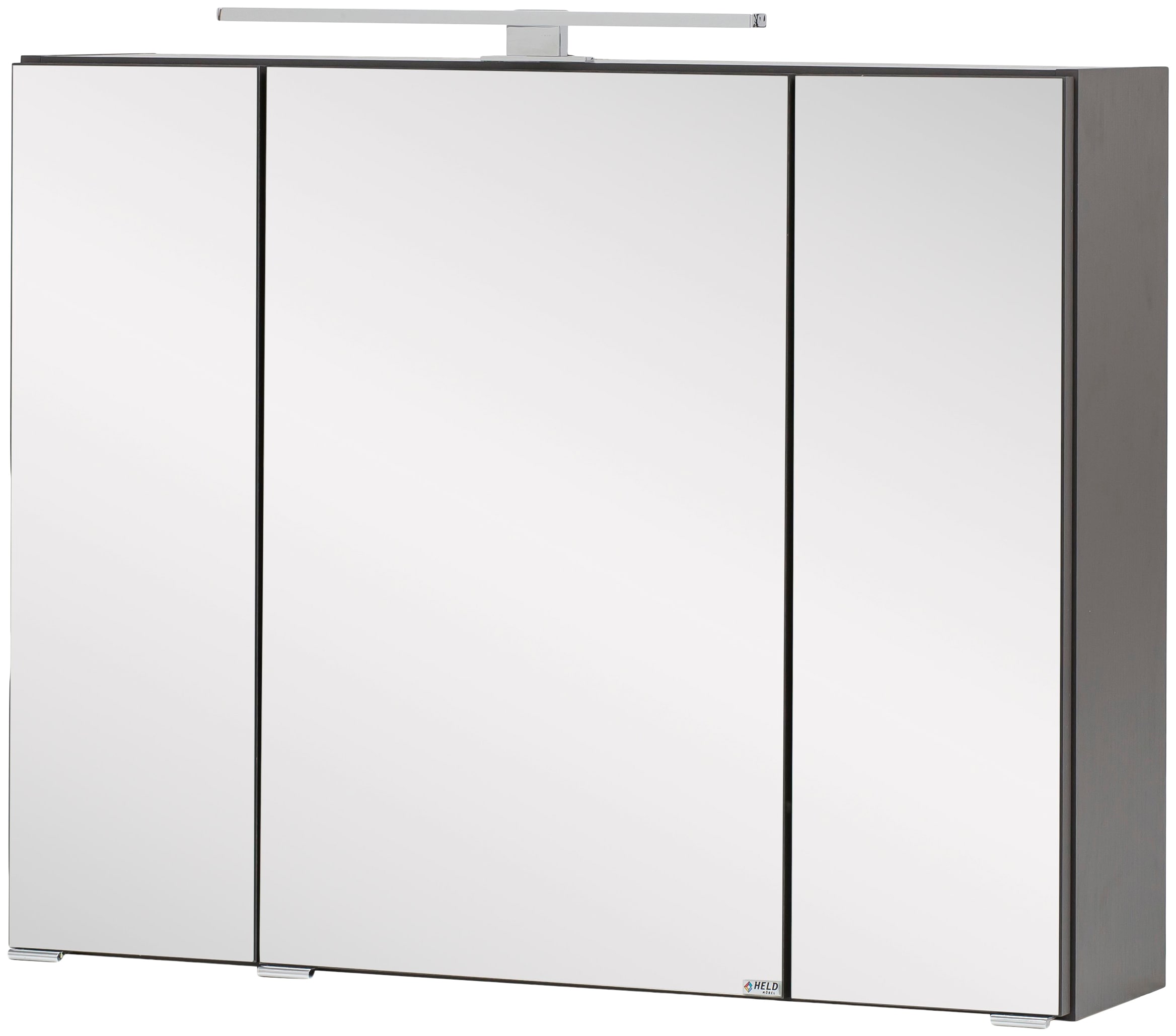 welltime Spiegelschrank "Kaunas", 80 cm breit, Soft-Close-Funktion