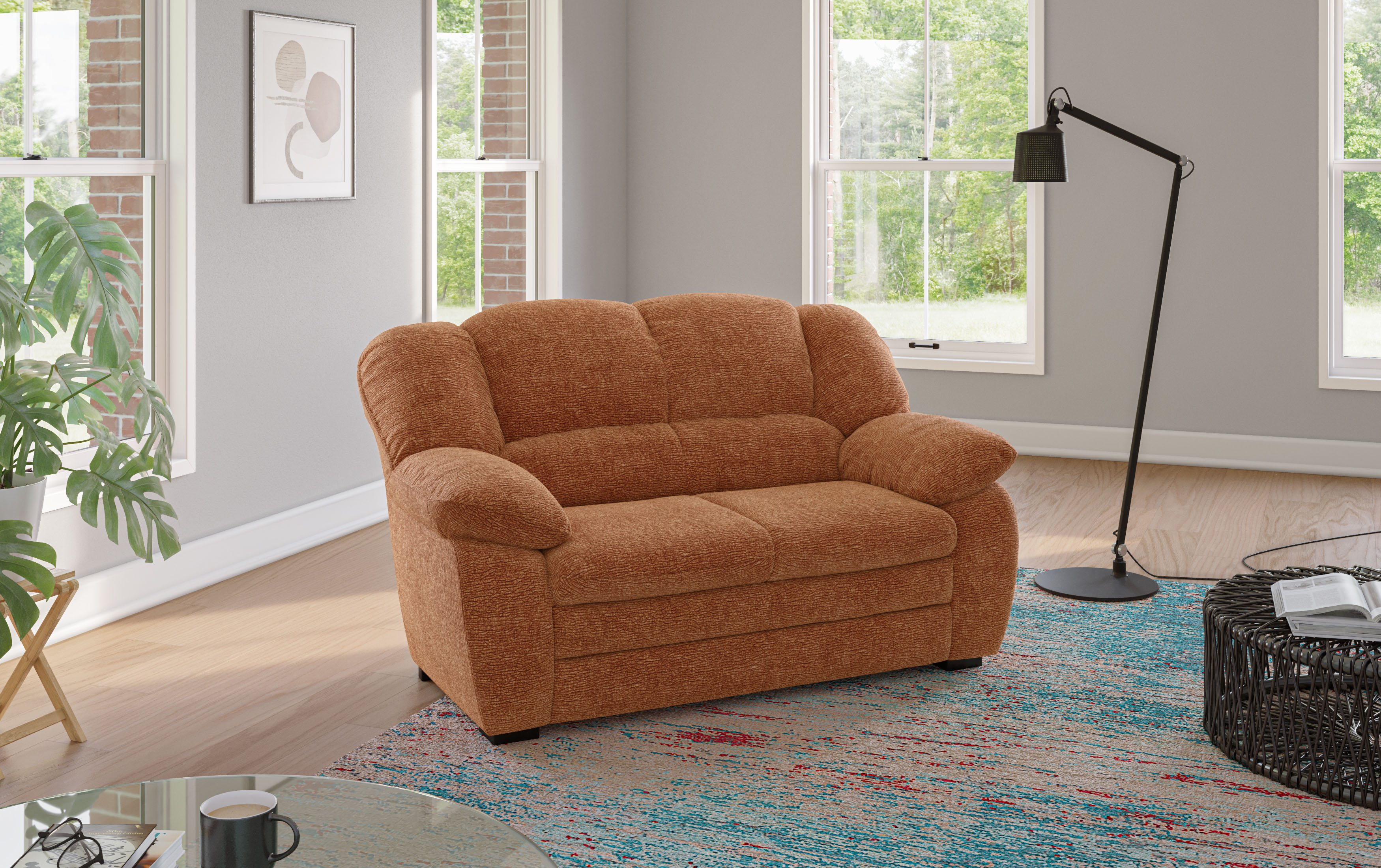 COTTA 2-Sitzer "Casino Sofa, mit extra breiten Armlehnen, B: 159 cm" Polstergarnitur, auch als Set erhältlich