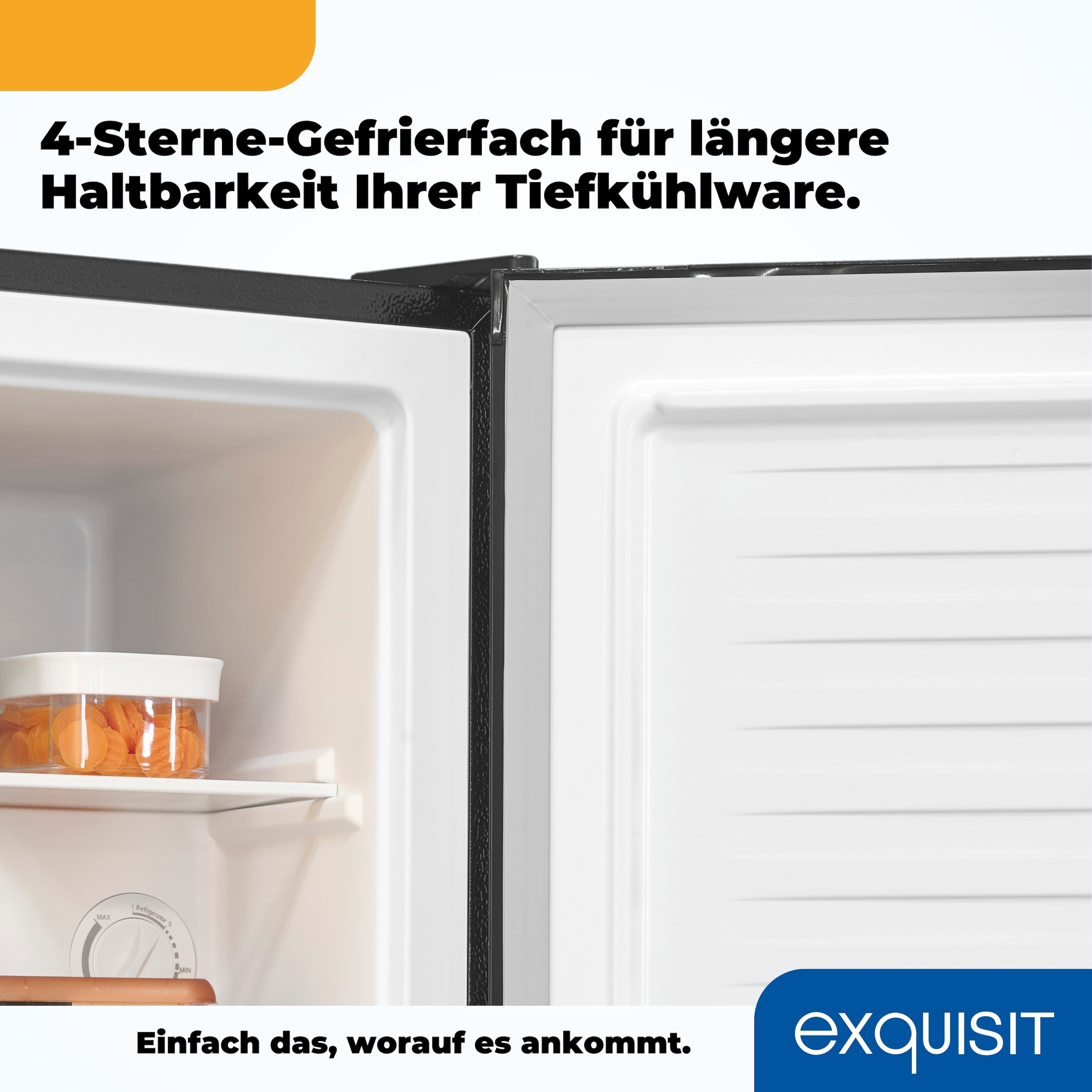 exquisit Gefrierschrank »GB40-050C schwarz«, 49,5 cm hoch, 47,5 cm breit, Mini Gefrierschrank