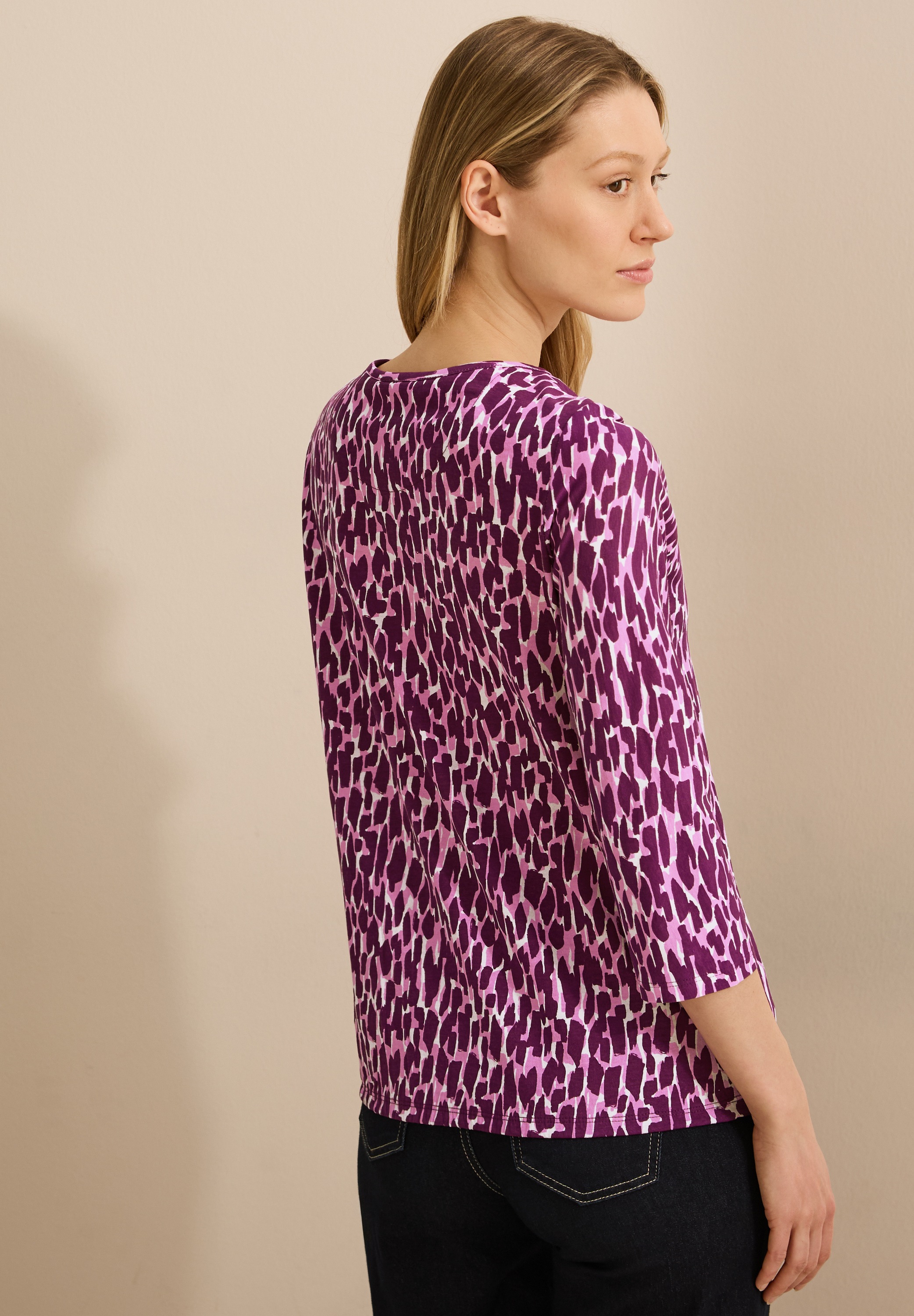 Cecil 3/4-Arm-Shirt, aus reiner Baumwolle