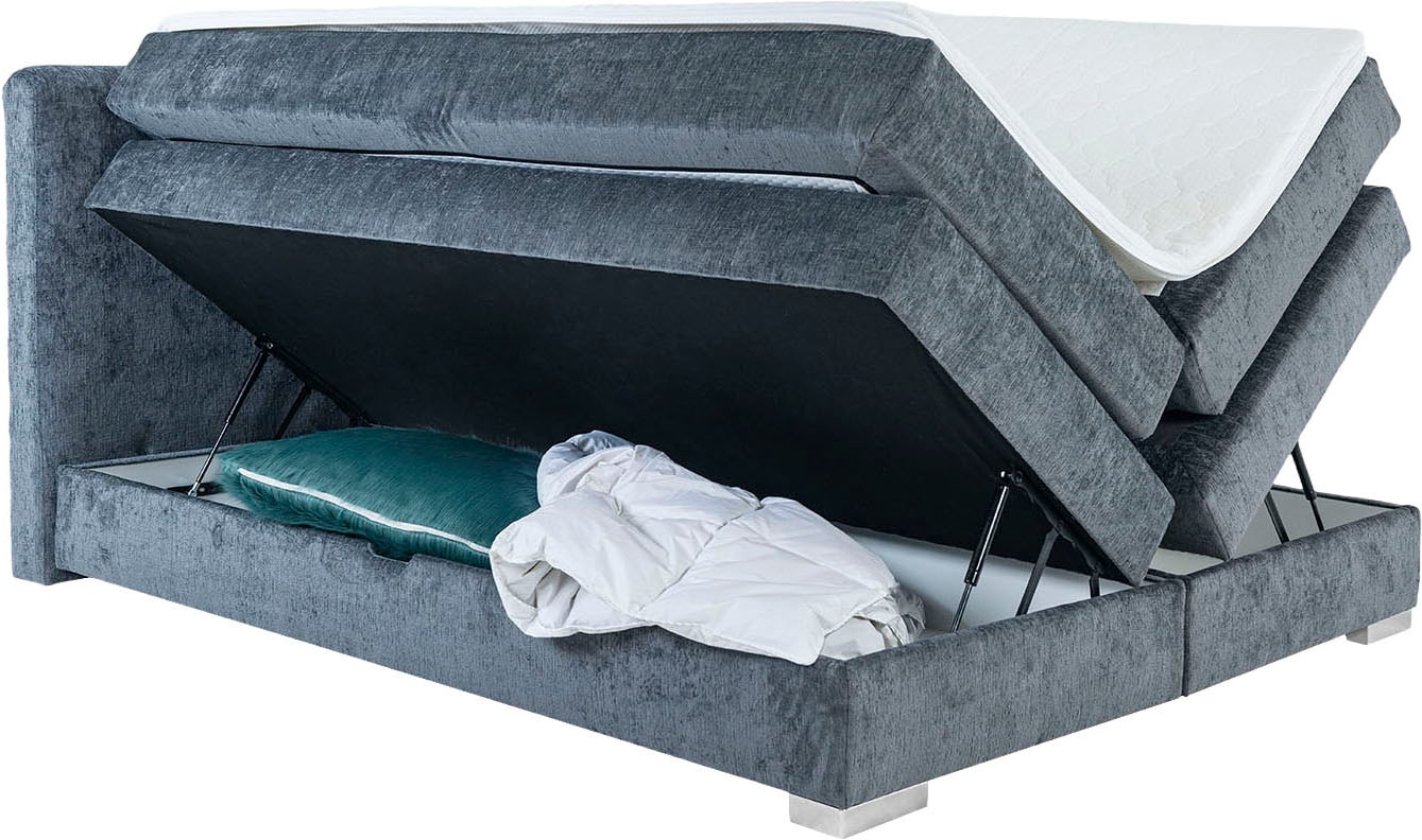 Home affaire Boxspringbett »Juliste inkl. Bettkasten und PUR-Schaum-Topper« erhältlich in den Breite 160, 180 & 200cm