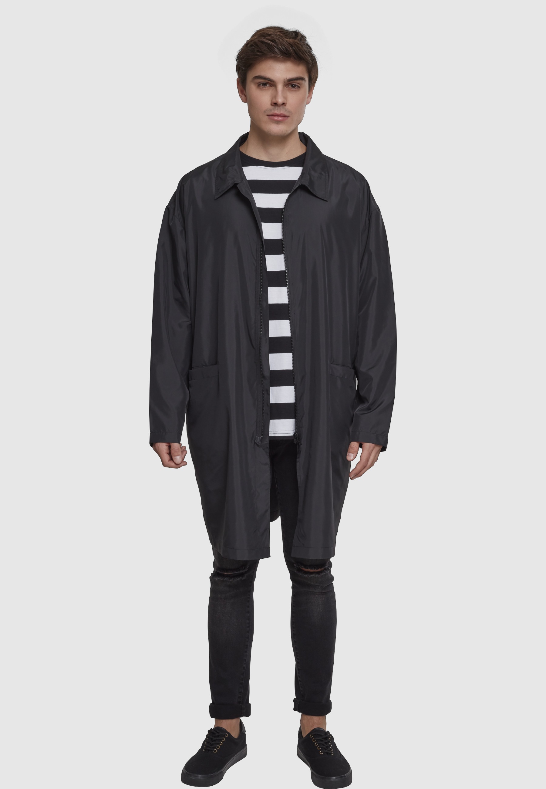 URBAN CLASSICS Allwetterjacke »Urban Classics Herren Oversized Coat« 1 Stk. tlg. ohne Kapuze