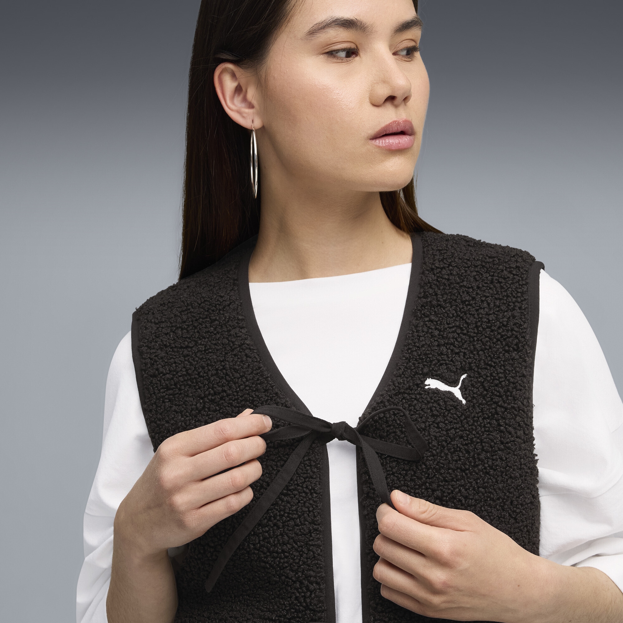 PUMA Trainingsjacke »Wardrobe Essentials Polarfleece Weste Damen«